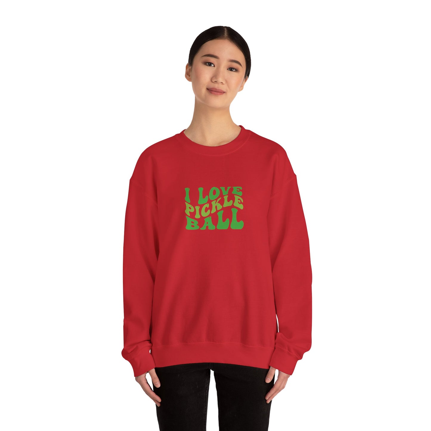 Women's Soft Pickleball Sweatshirt - I Love Pickleball