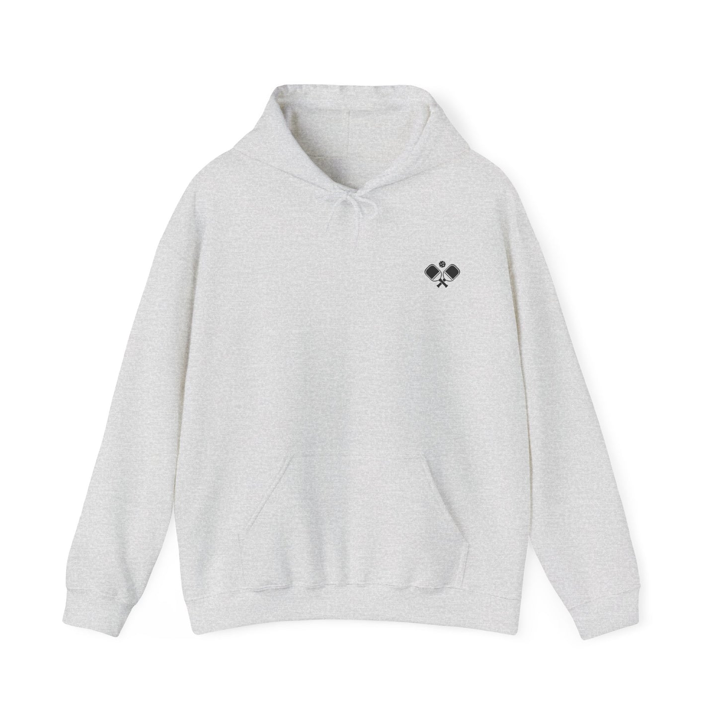 Men's Soft Pickleball Hoodie - Life is Good Pickleball Make It Better Grey
