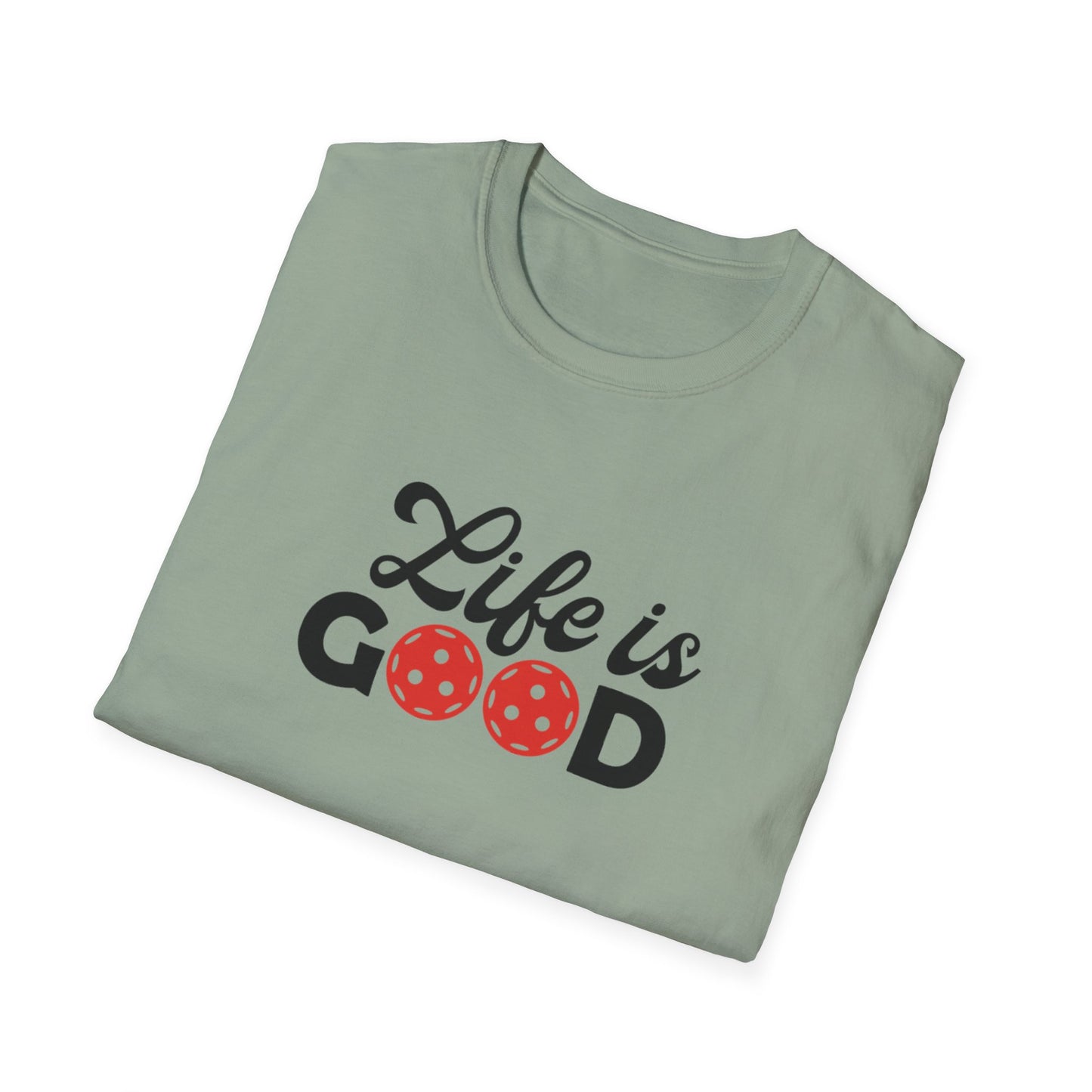 Women's Cute Pickleball T-shirt - Life is Good