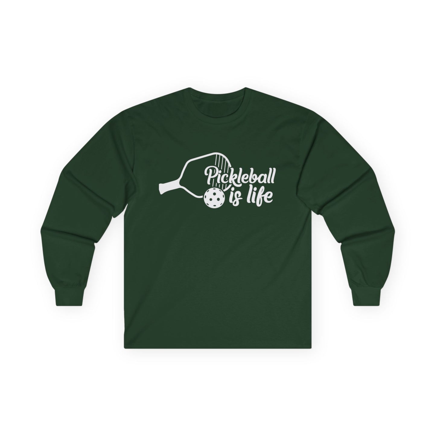 Women's Comfy Pickleball Long Sleeves top - Pickleball Is Life Green