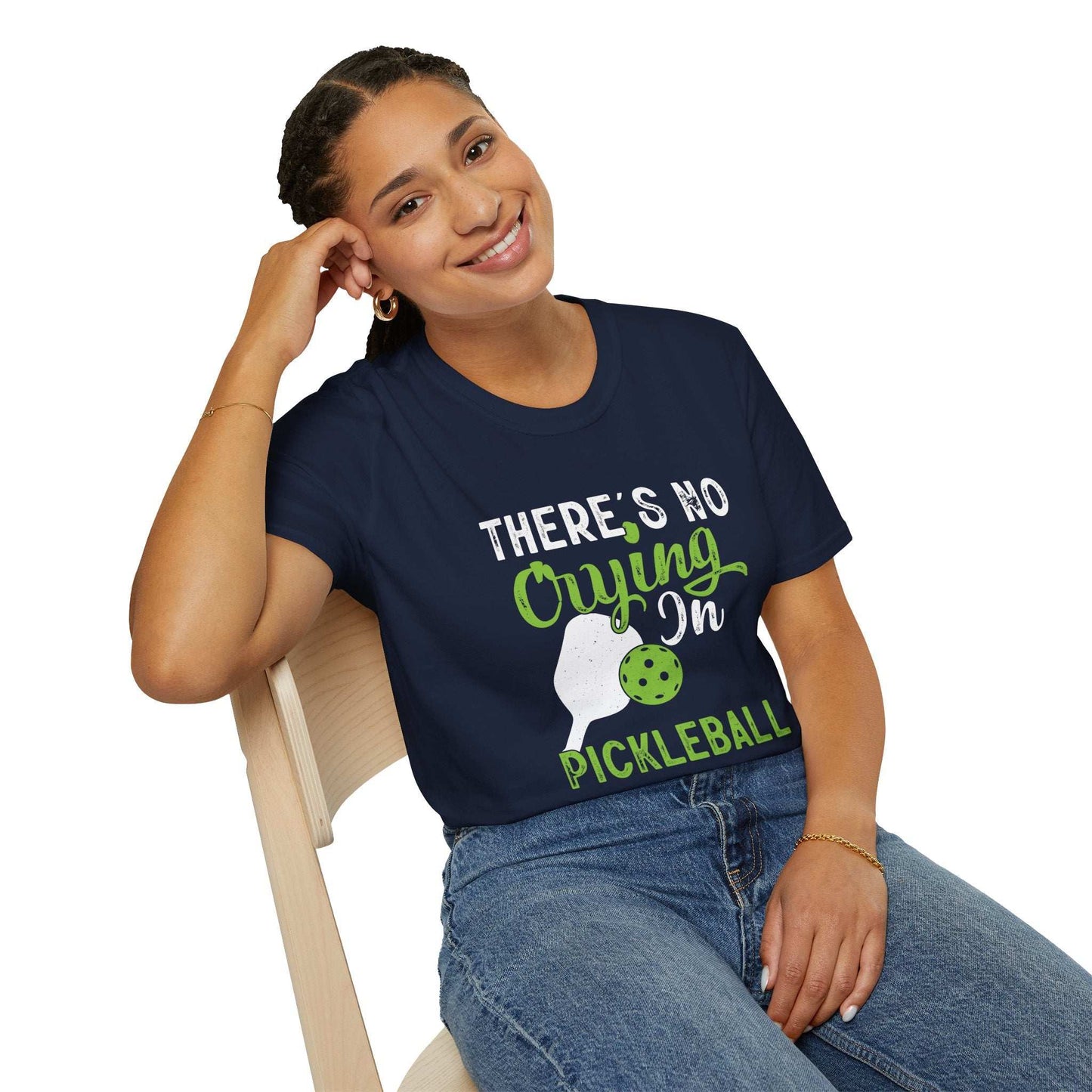 Women's Playful Pickleball T-shirt - There's No Crying in Pickleball