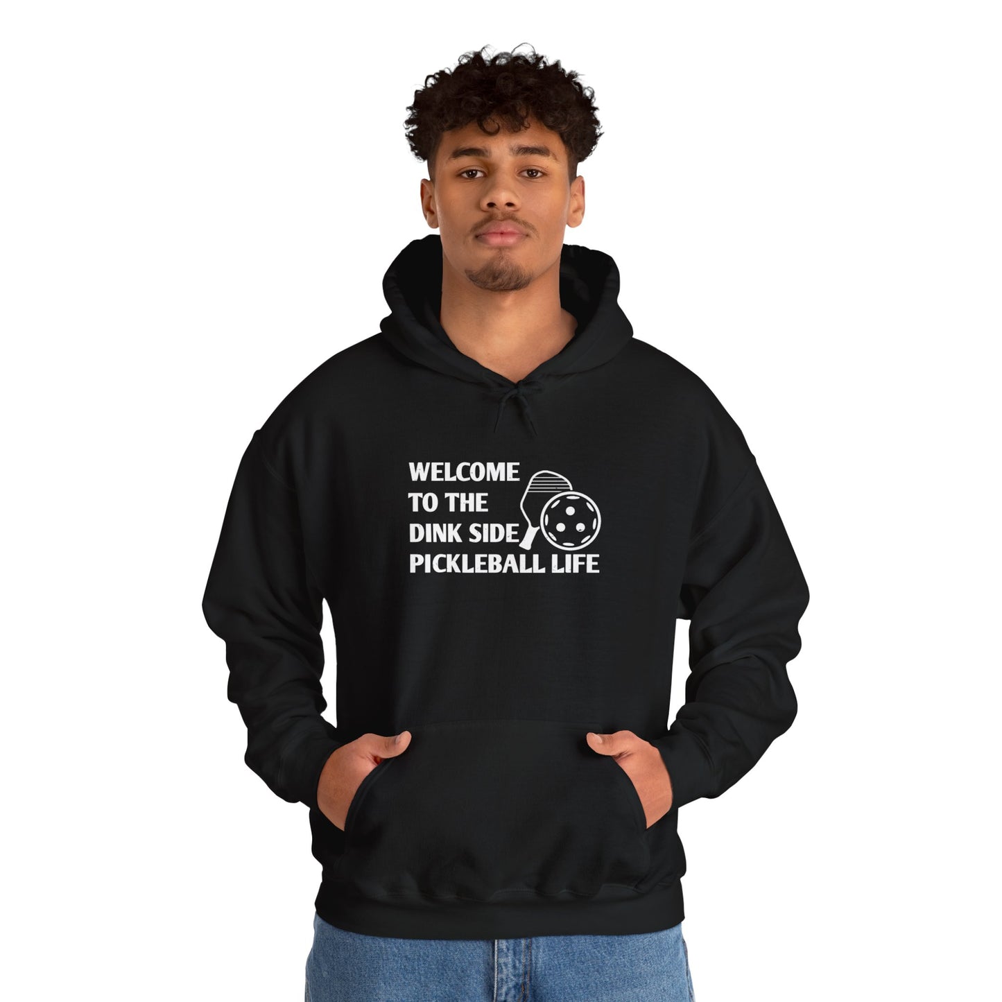 Men's Pickleball Hoodie - Welcome to the Dink Side Pickleball Life