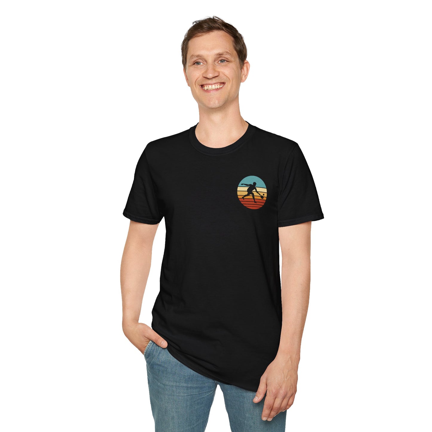 Men's Pickleball T-shirt - World's Okayest Pickleball Player Retro