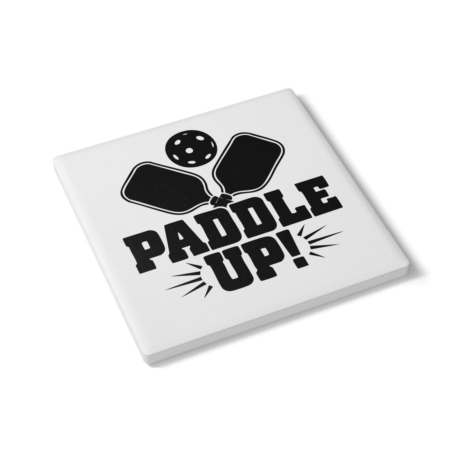 Pickleball Practical Ceramic Coaster - Paddle Up