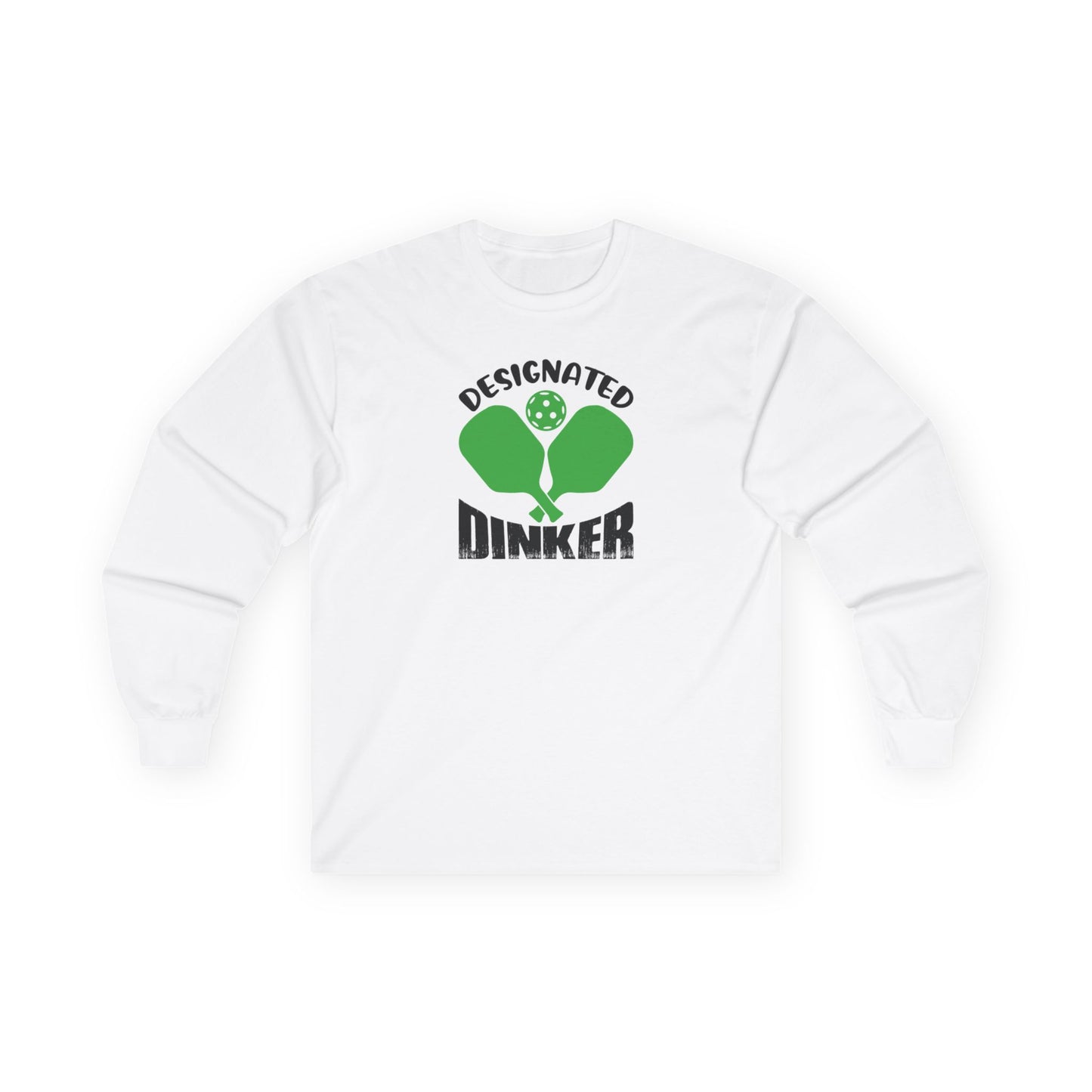 Women's Comfy Pickleball Long Sleeves top - Designated Dinker White