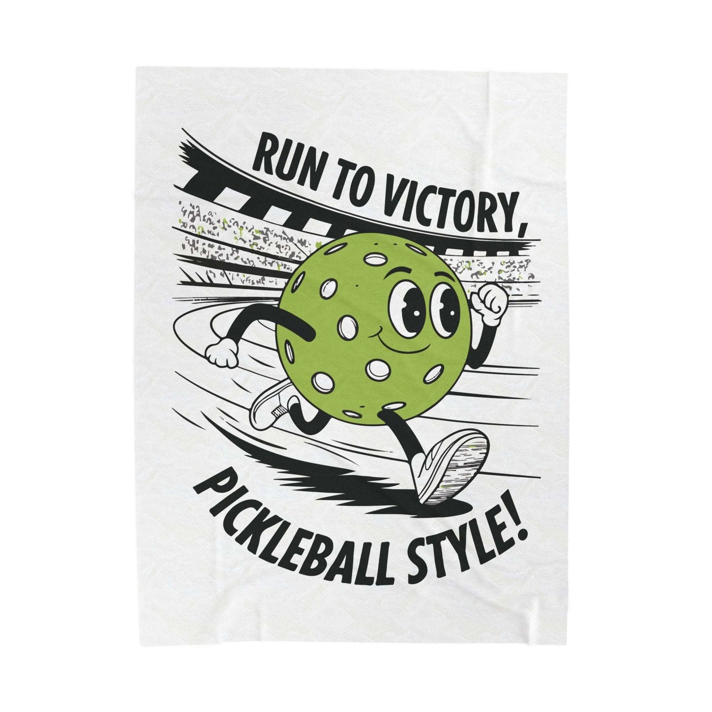 Pickleball Comfy Blanket - Run To Victory Pickleball Style