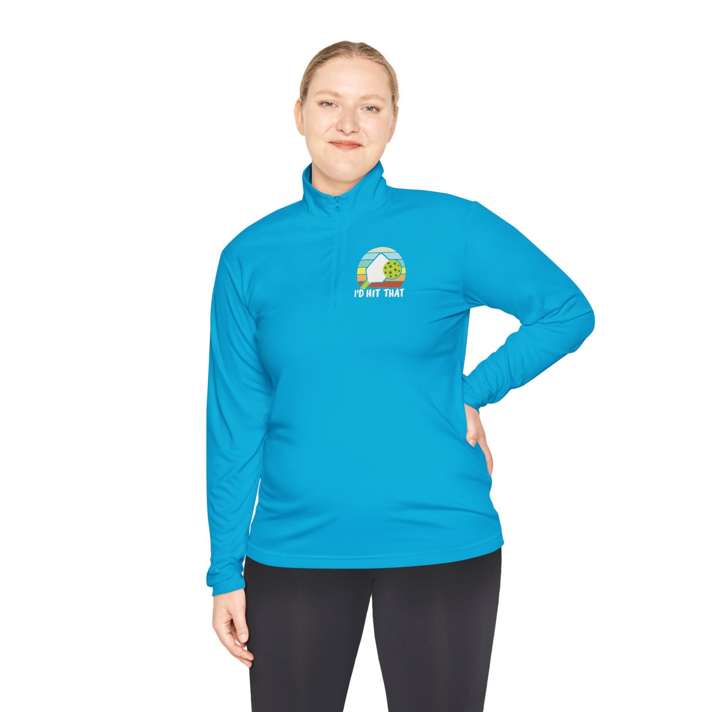 Women's Quirky Pickleball Pullover - I'd Hit That