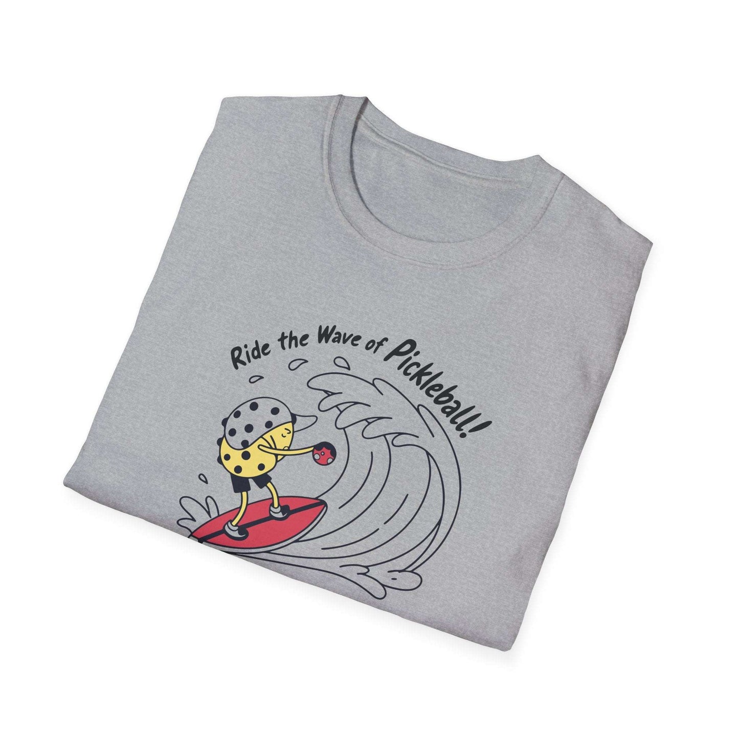 Men's Comfy Pickleball T-shirt - Ride the Wave of Pickleball
