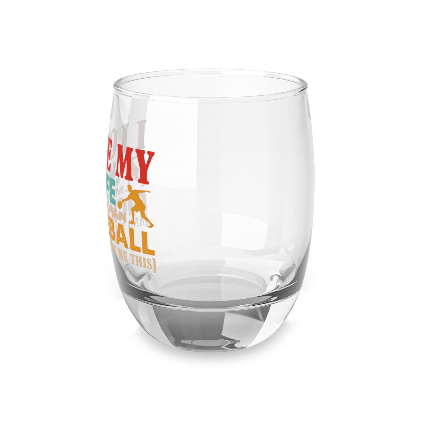 Pickleball Whiskey Glass - I Love My Wife More Than Pickleball