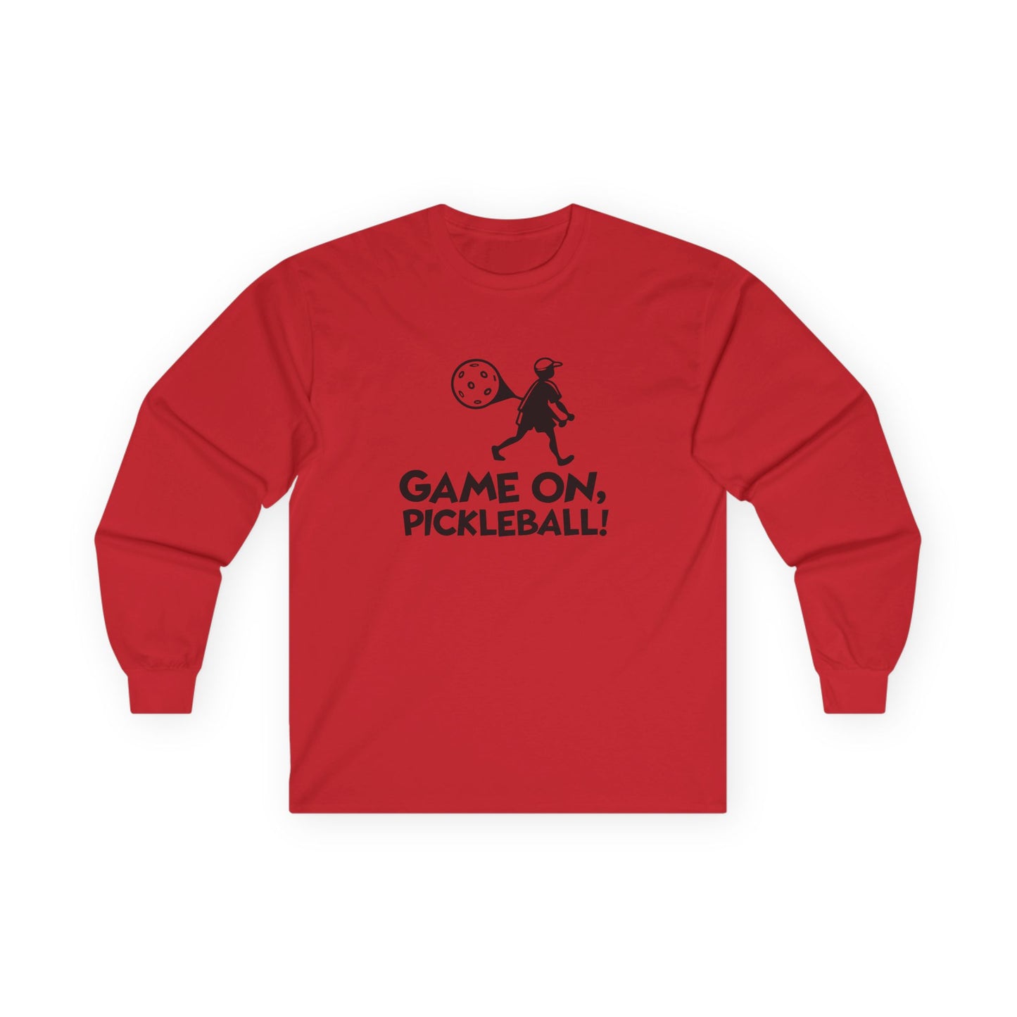 Men's Lightweight Pickleball Long Sleeves top - Game On Pickleball Red