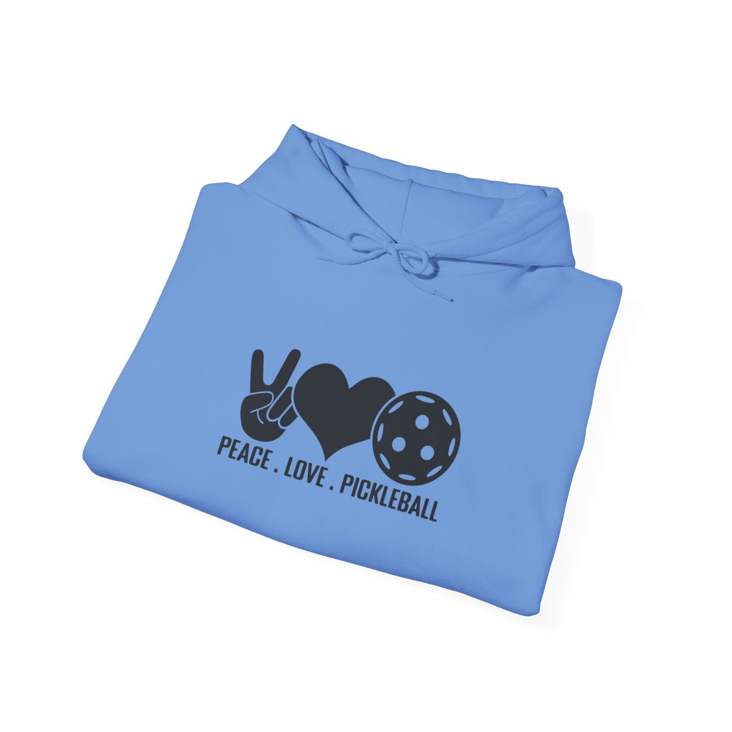 Men's Stylish Pickleball Hoodie - Peace, Love, Pickleball