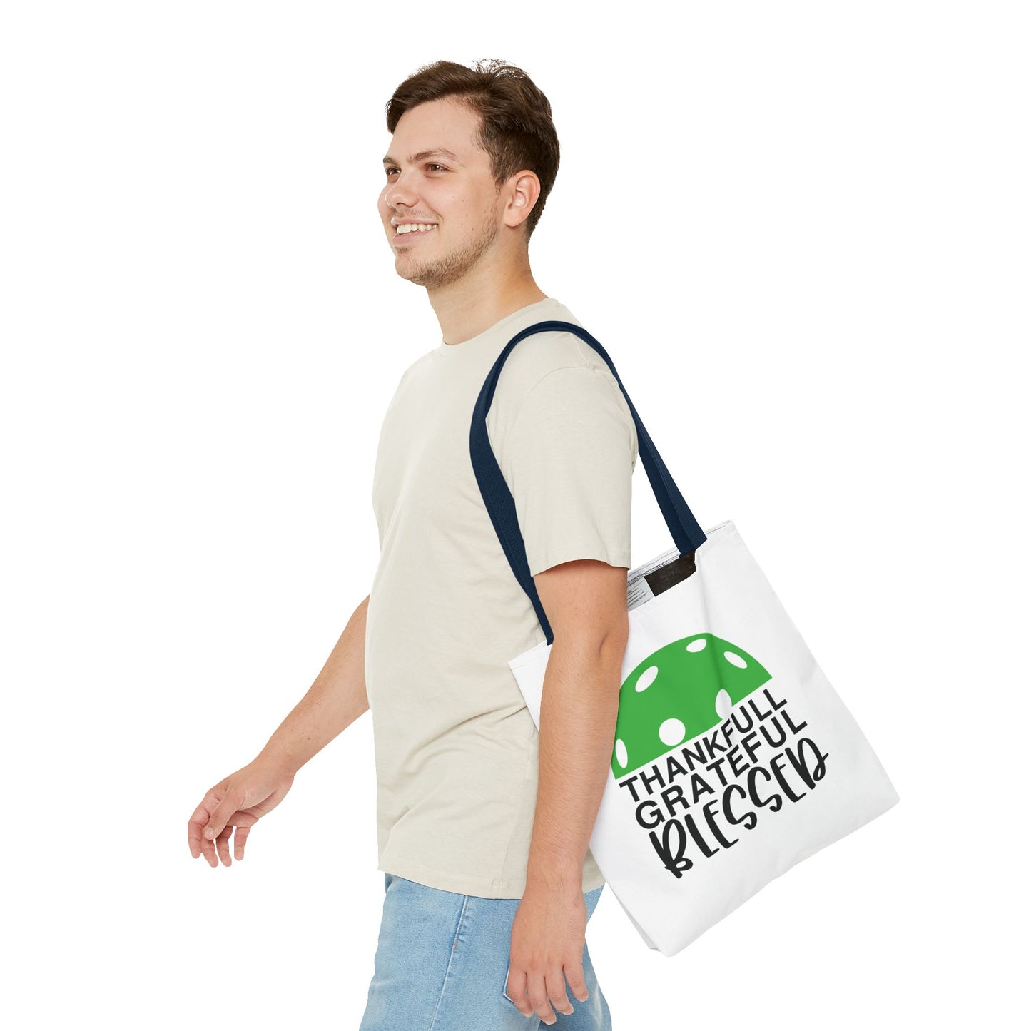 Pickleball Unique Tote Bag - Thankful Grateful Blessed