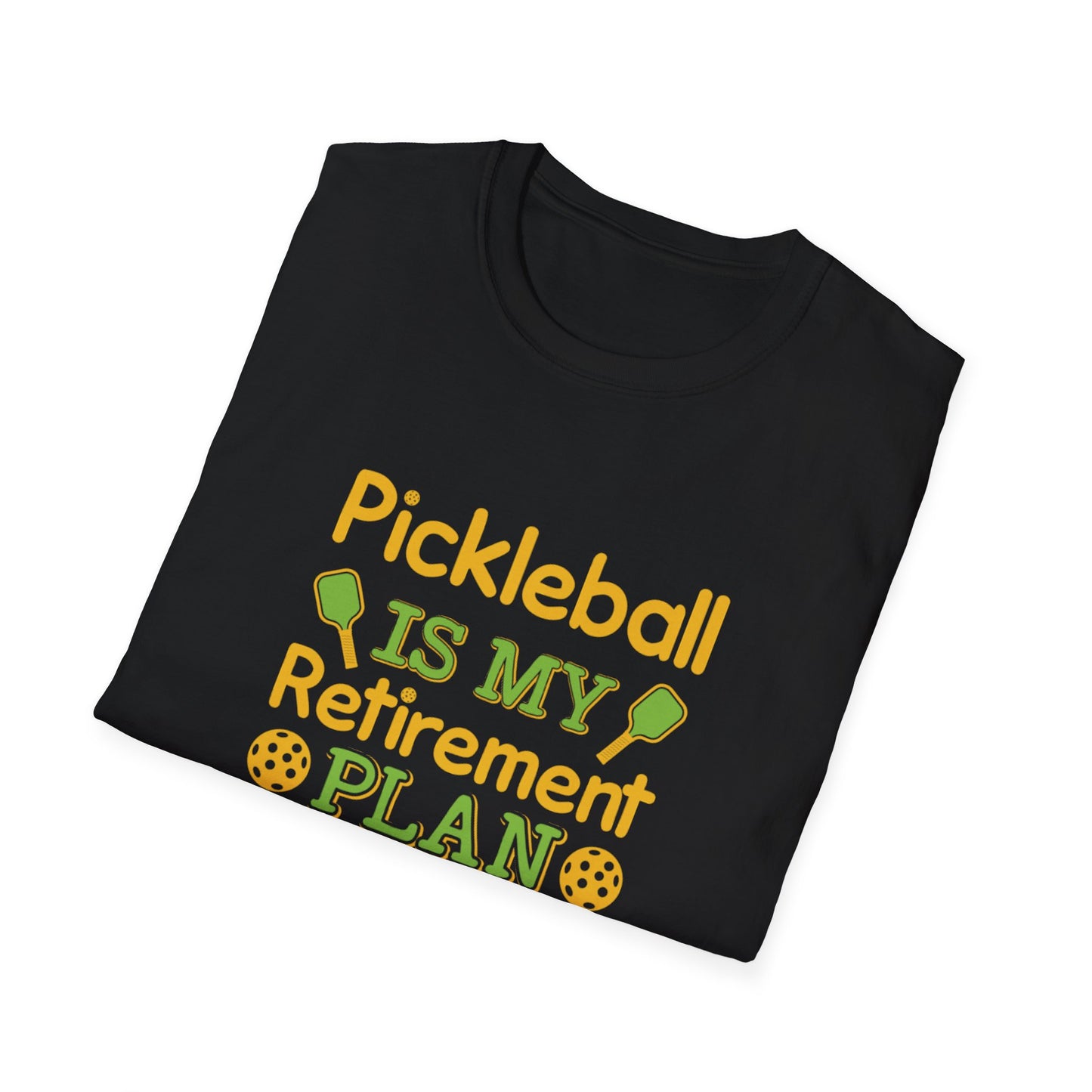 Men's Quirky Pickleball T-shirt - Pickleball Is My Retirement Plan