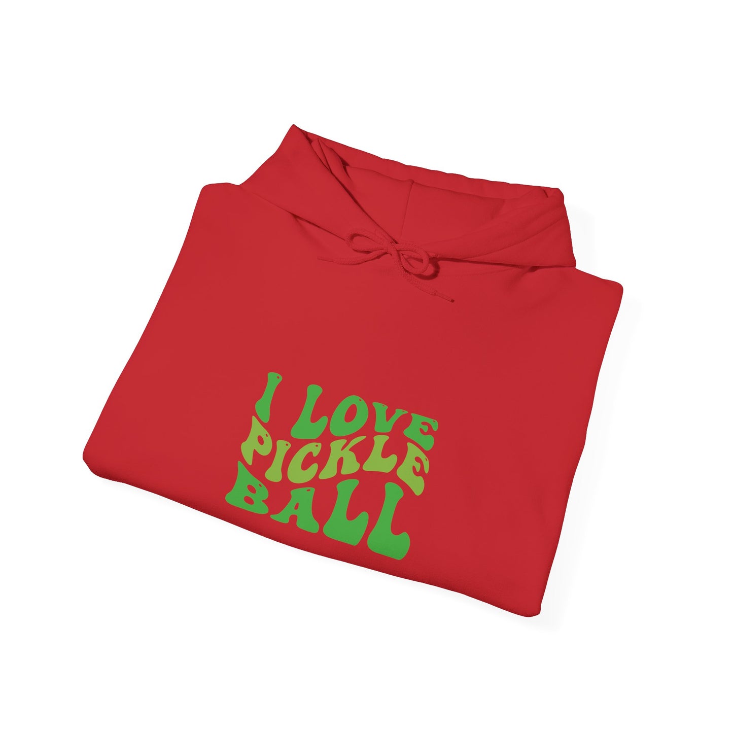 Men's Stylish Pickleball Hoodie - I Love Pickleball
