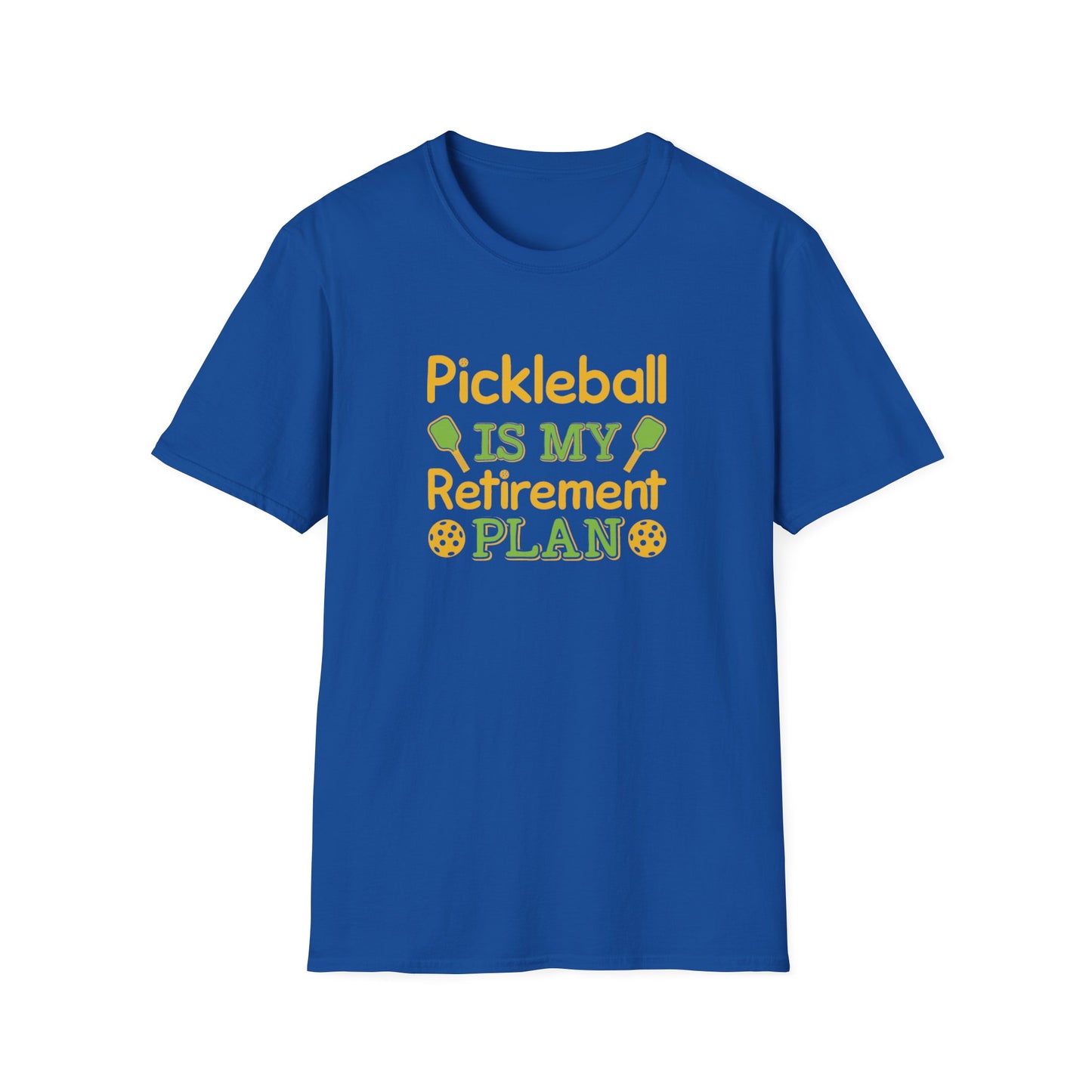 Women's Playful Pickleball T-shirt - Pickleball Is My Retirement Plan Royal