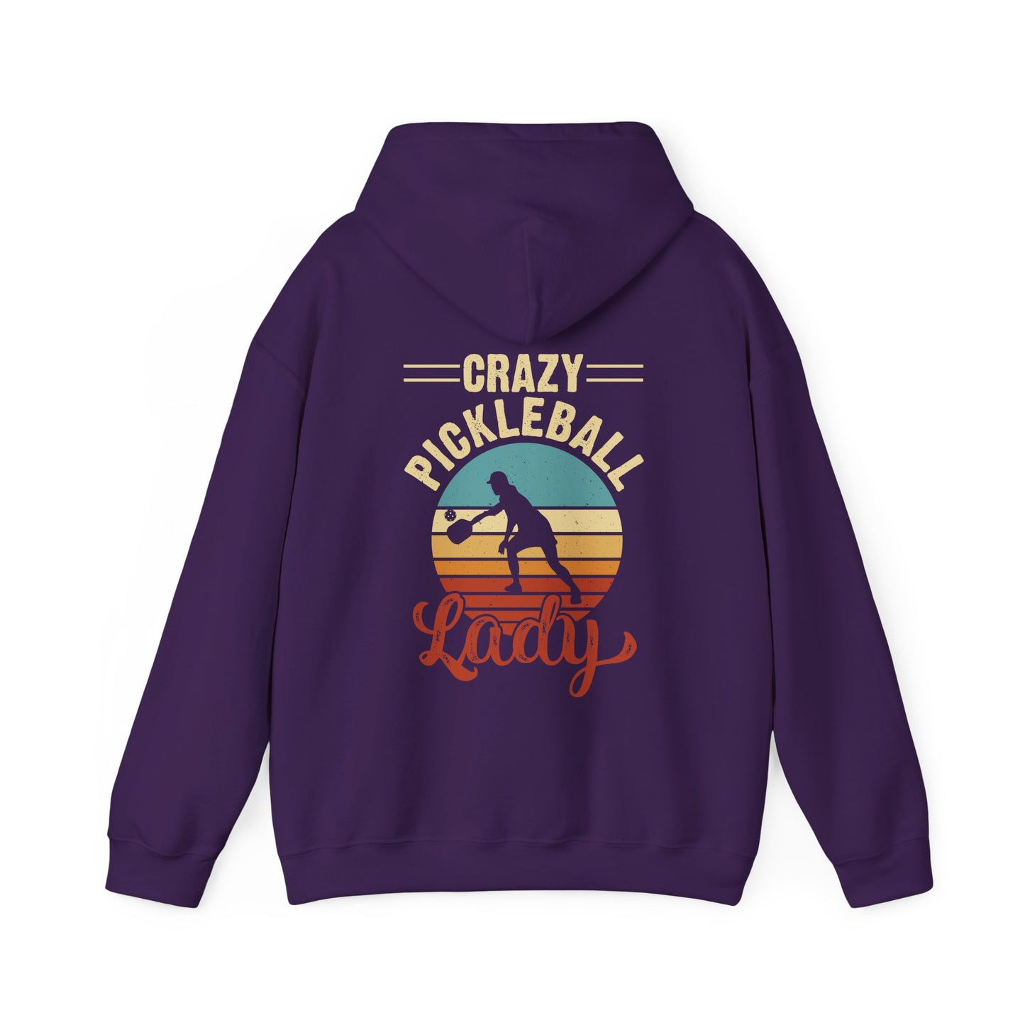 Women's Vibrant Pickleball Hoodie - Crazy Pickleball Lady
