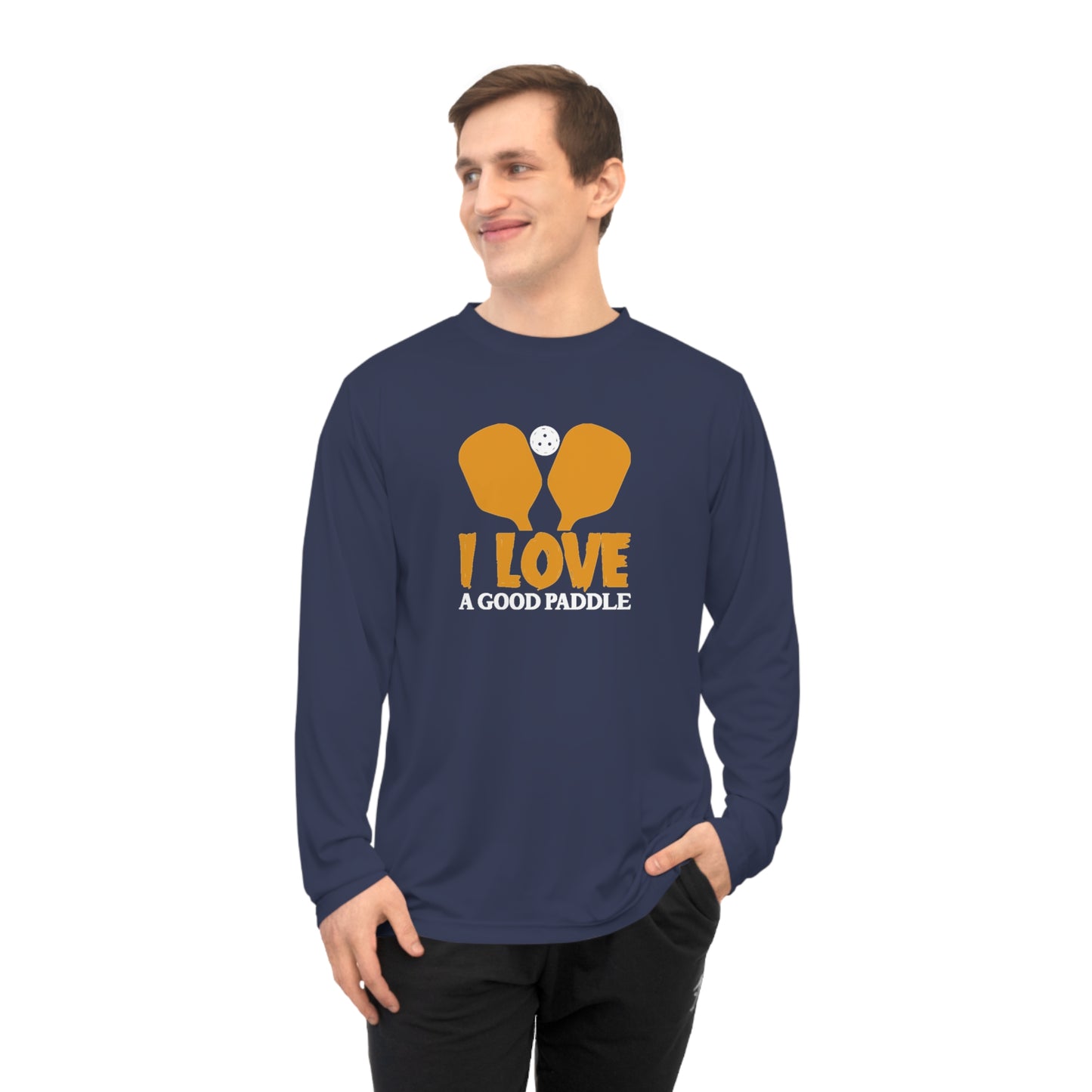 Men's Lightweight Pickleball Long Sleeves top - I Love a Good Paddle