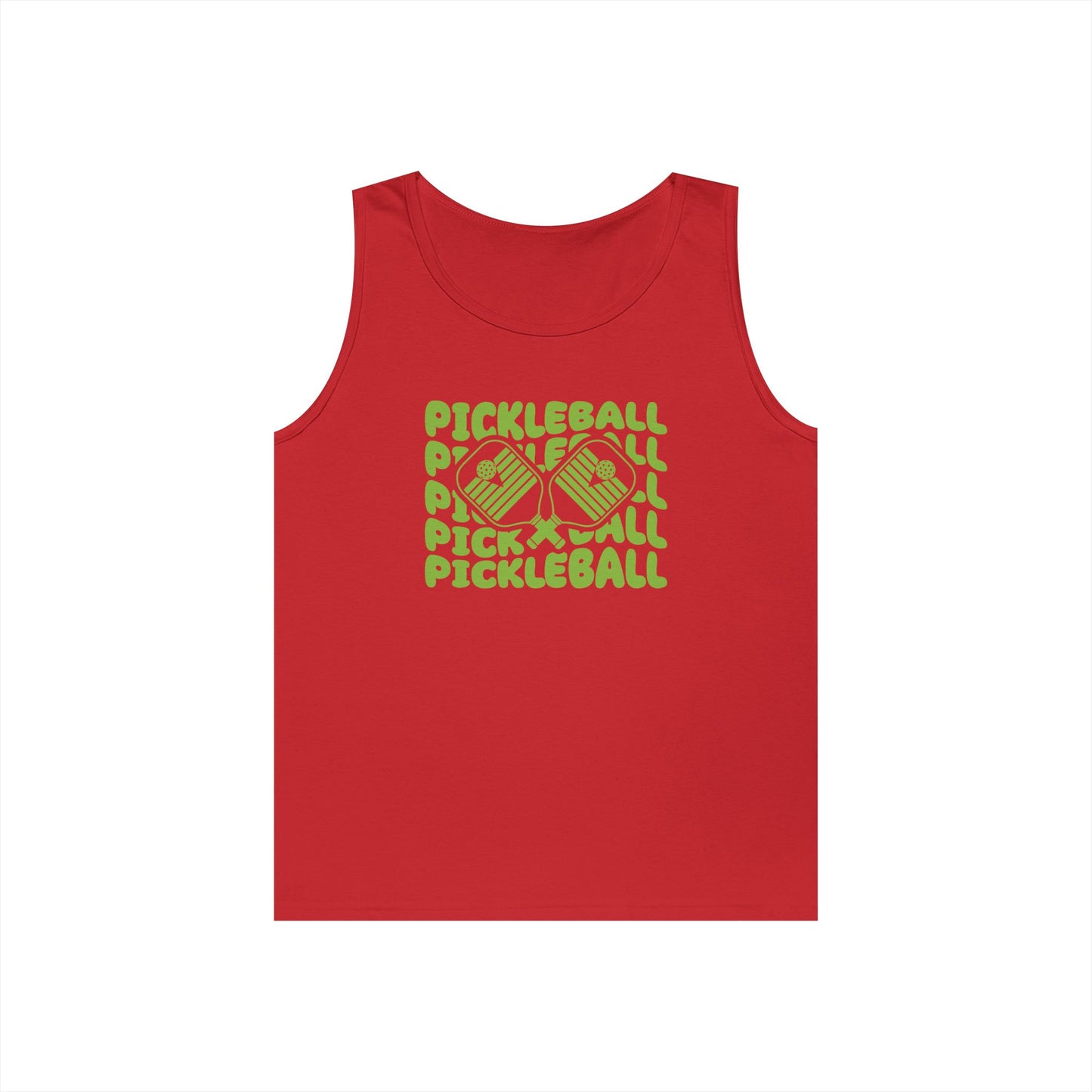 Women's Vibrant Pickleball Tank Top - Pickleball Echo Red