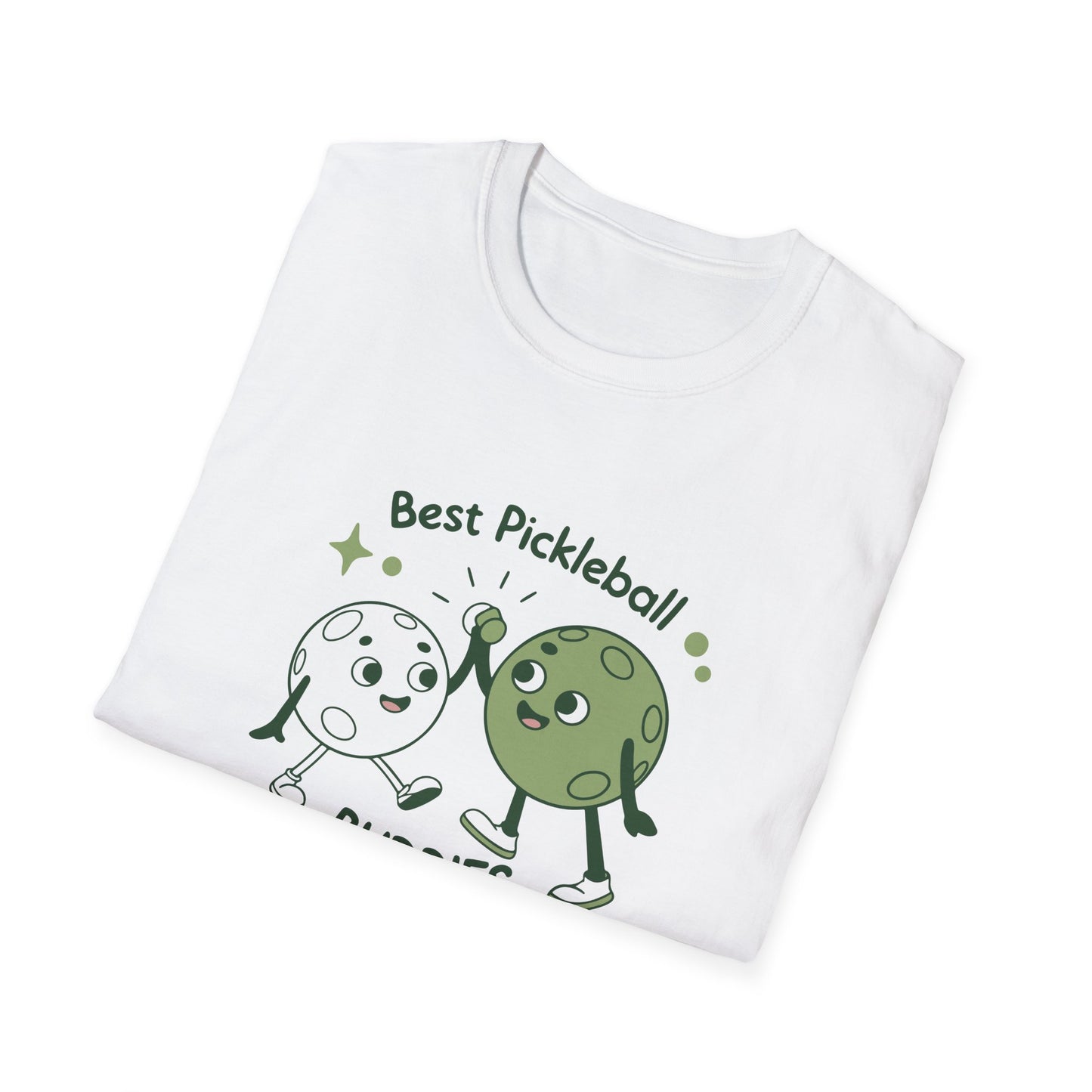 Women's Colorful Pickleball T-shirt - Best Pickleball Buddies