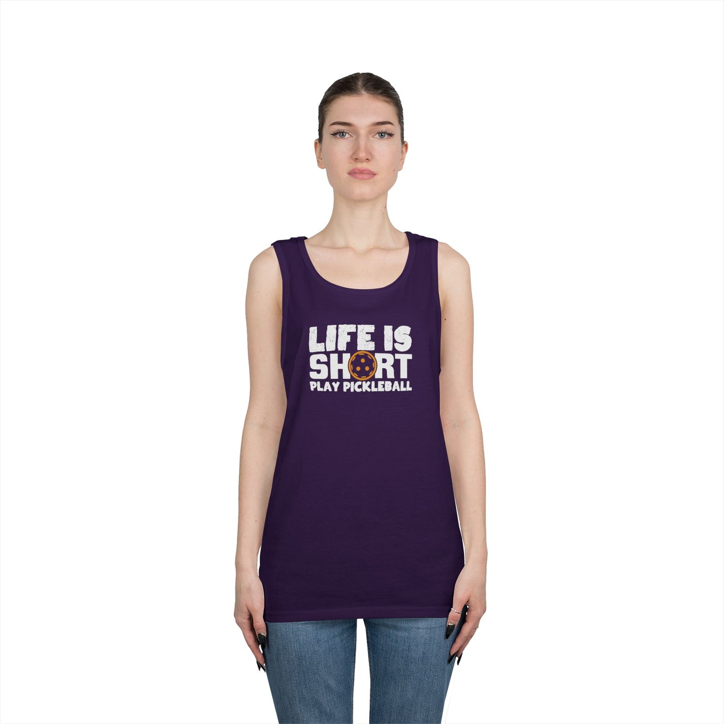 Women's Funny Pickleball Tank Top - Life Is Short Play Pickleball