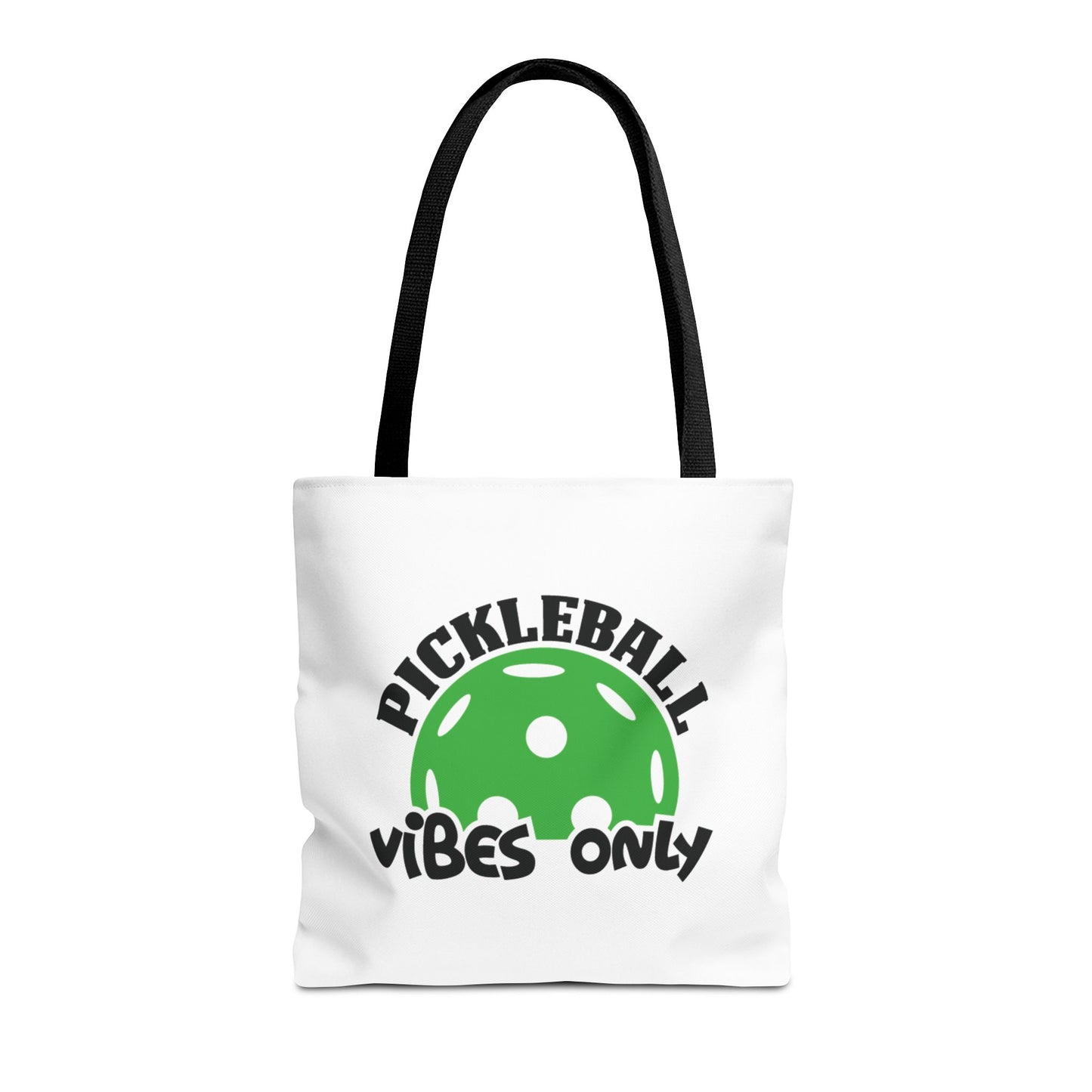 Pickleball Durable Tote Bag - Pickleball Vibes Only Black
