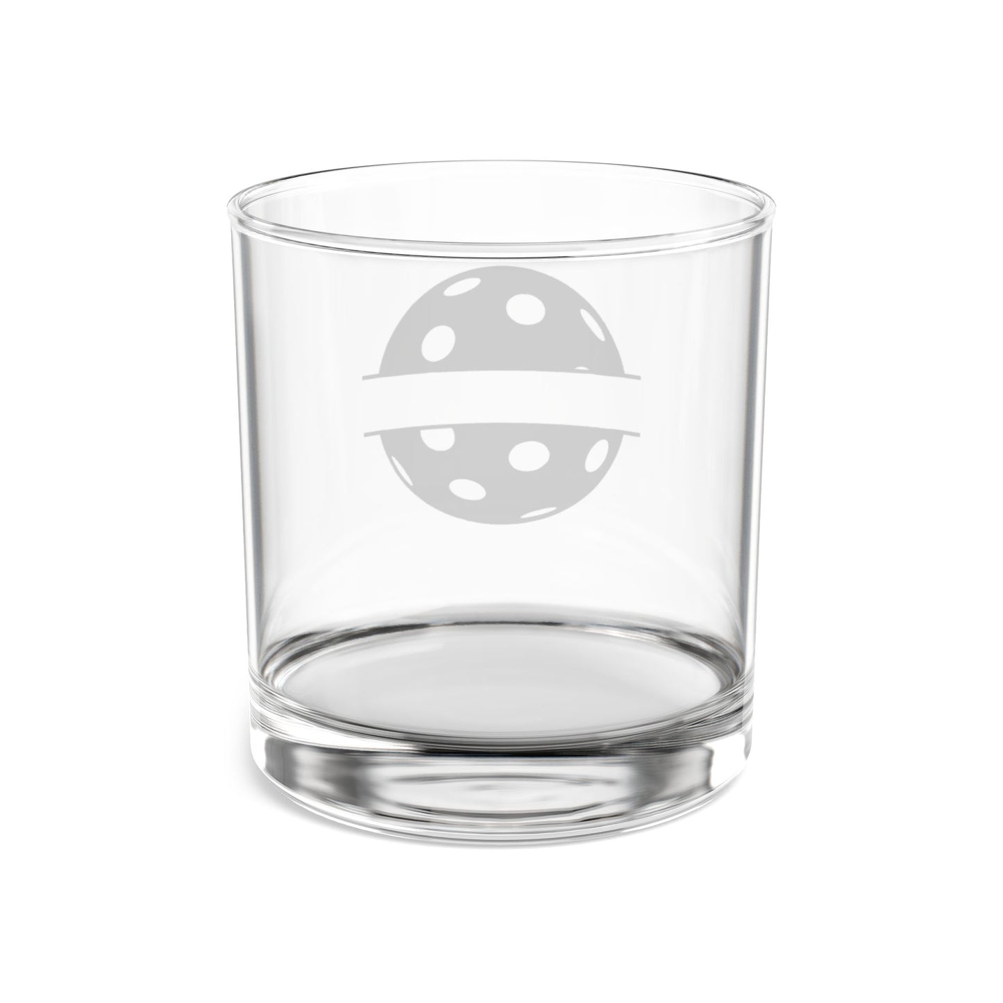 Pickleball Bold Rocks Glass - Pickle Split