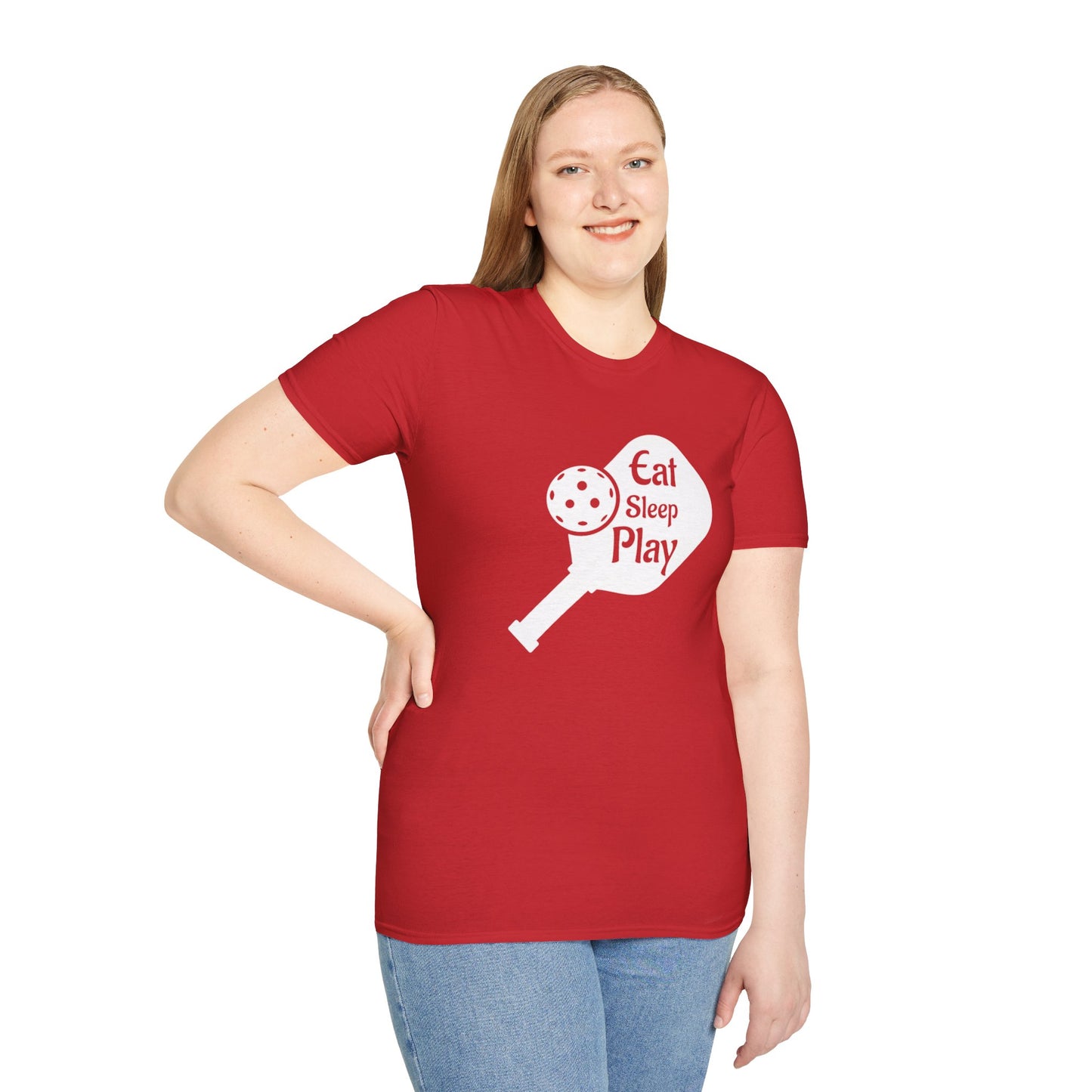 Women's Lightweight Pickleball T-shirt - Eat Sleep Play