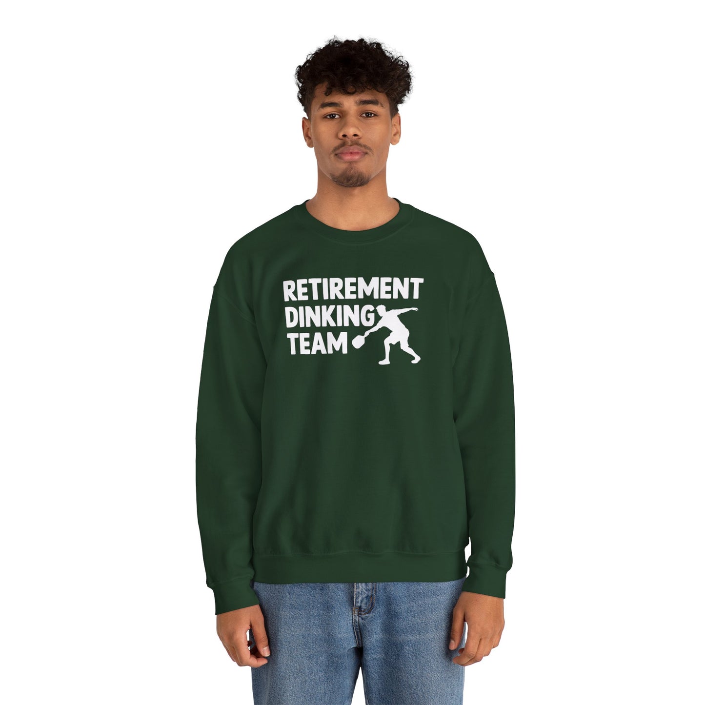 Men's Funny Pickleball Sweatshirt - Retirement Dinking Team
