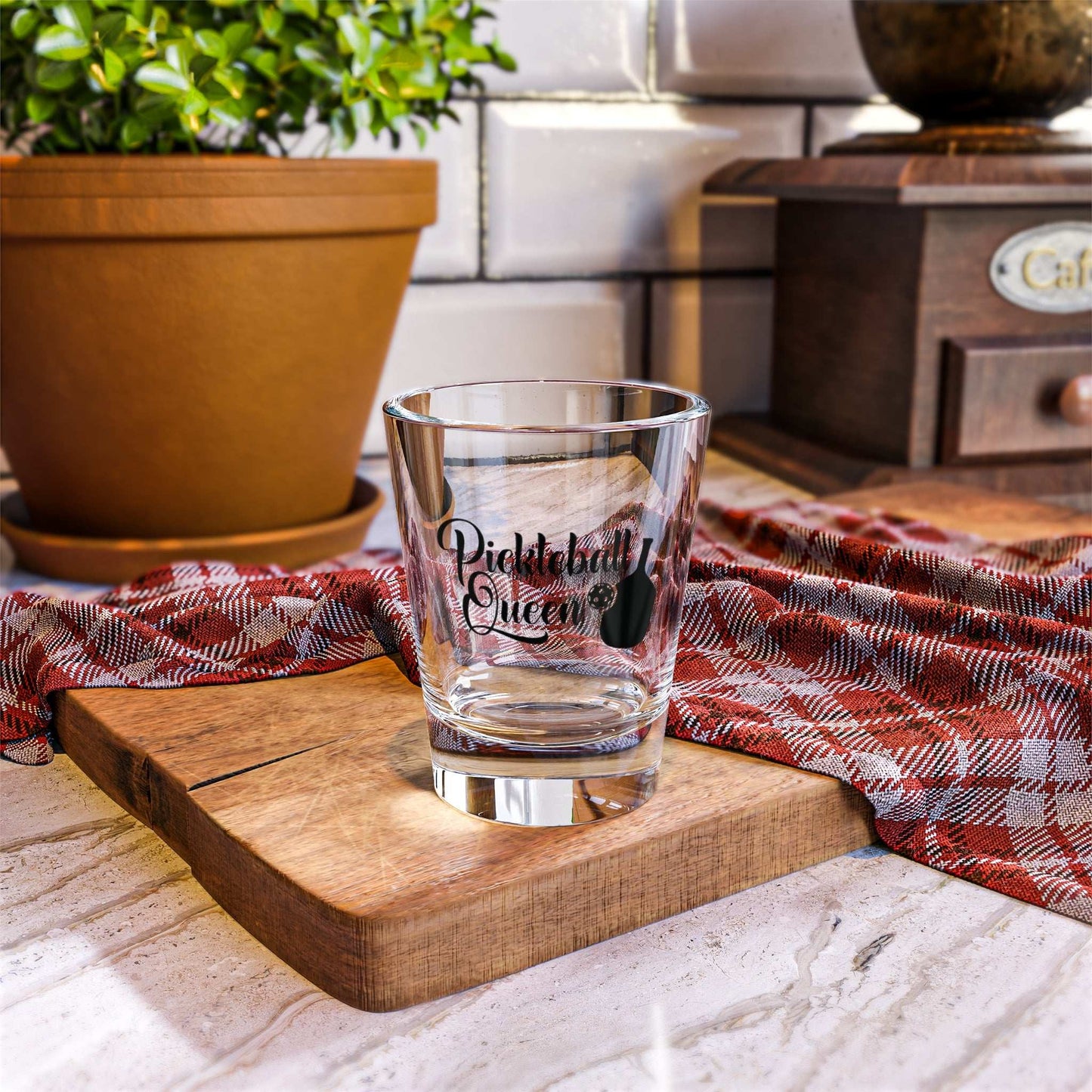 Pickleball Unique Shot Glass - Pickleball Queen