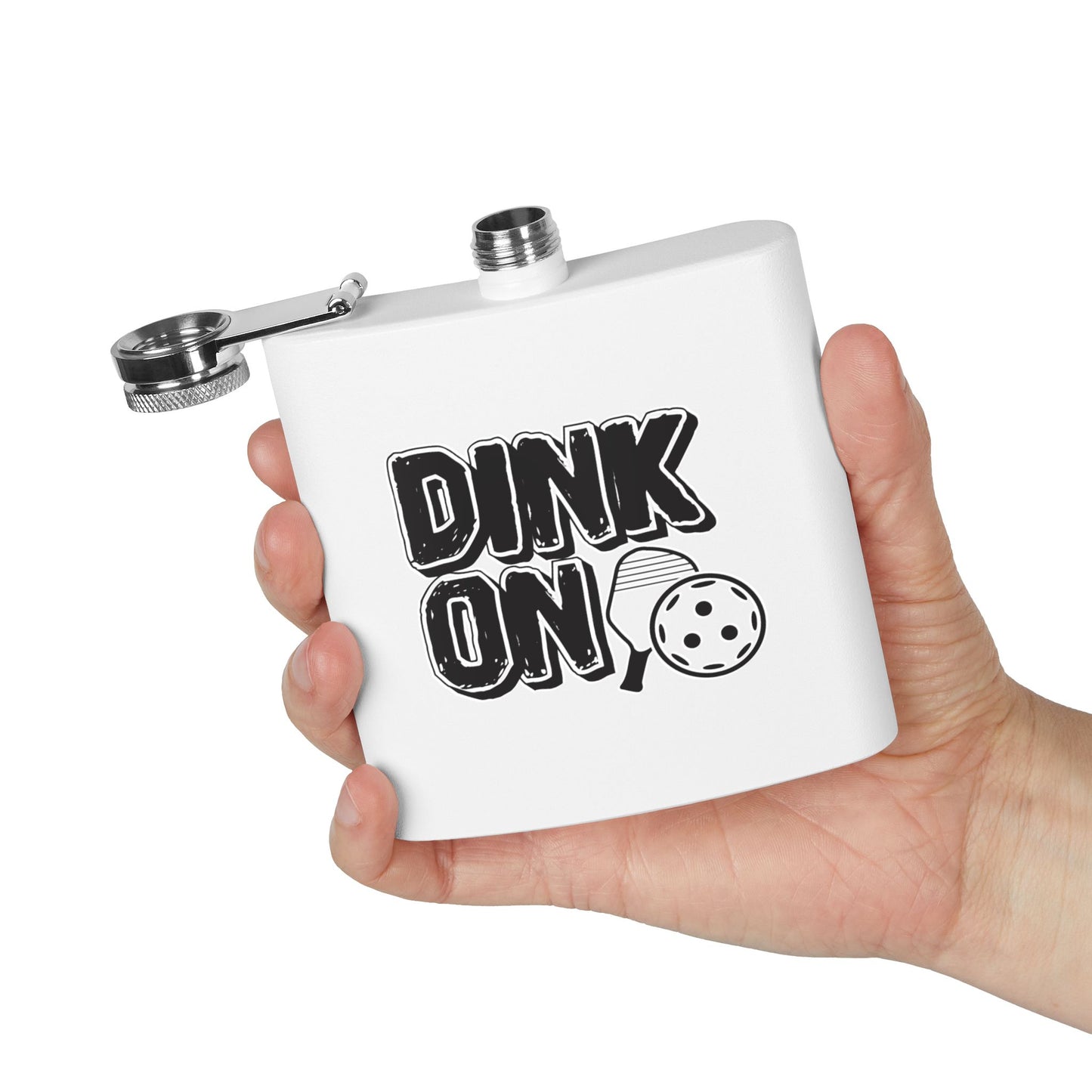 Pickleball Quirky Flask - Dink On
