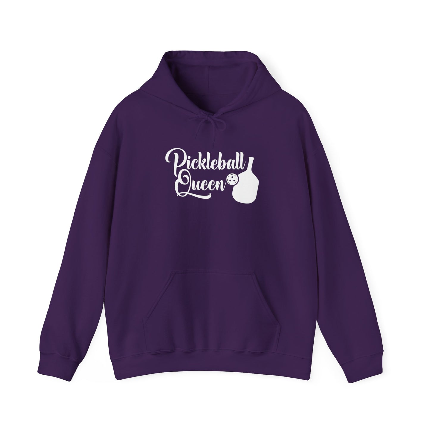 Women's Durable Pickleball Hoodie - Pickleball Queen Purple