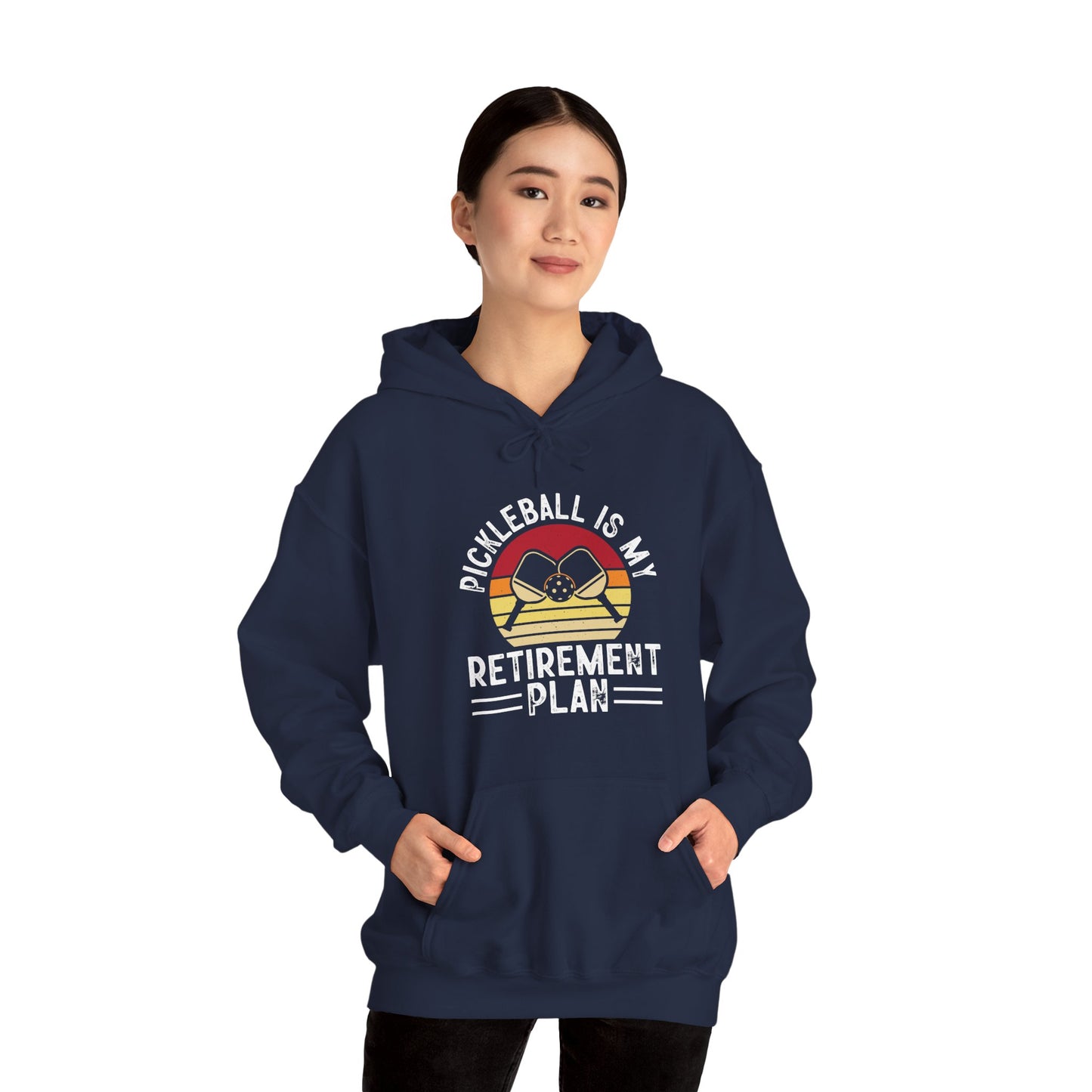 Women's Durable Pickleball Hoodie - Pickleball Is My Retirement Plan
