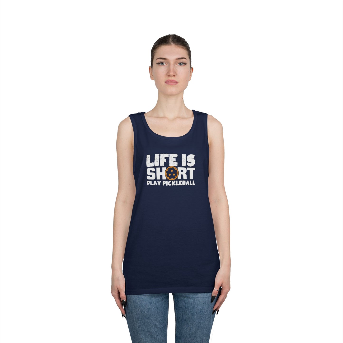 Women's Funny Pickleball Tank Top - Life Is Short Play Pickleball