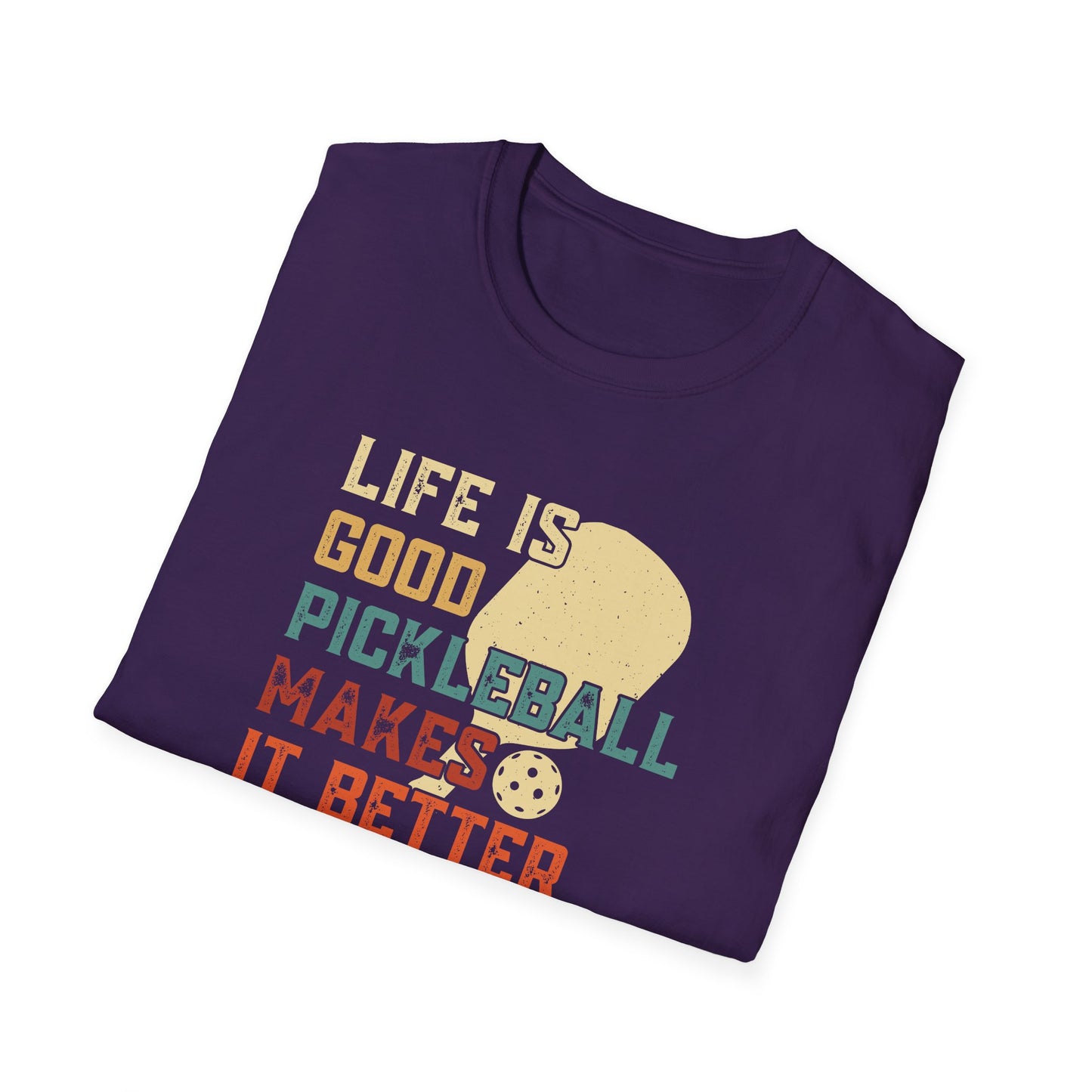 Men's Cool Pickleball T-shirt - Life Is Good Pickleball Make It Better