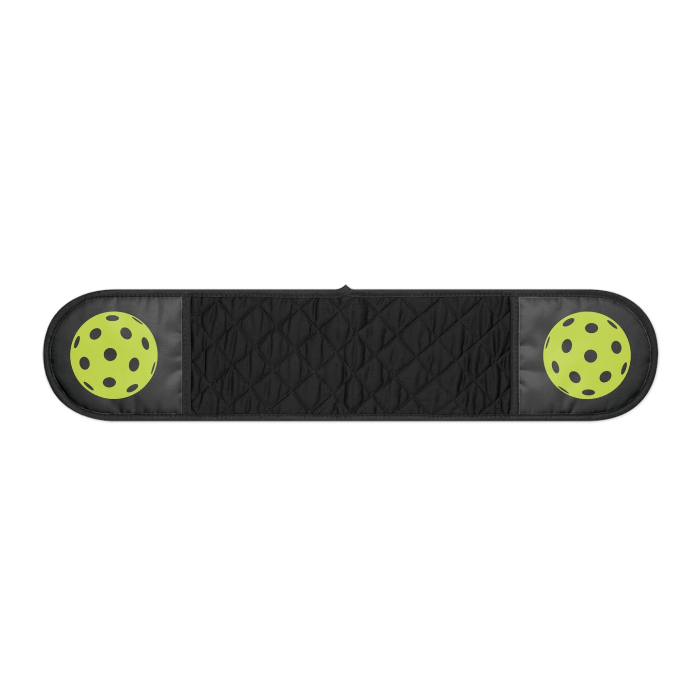 Pickleball Fun Oven Mitts - Pickleball Ball Black