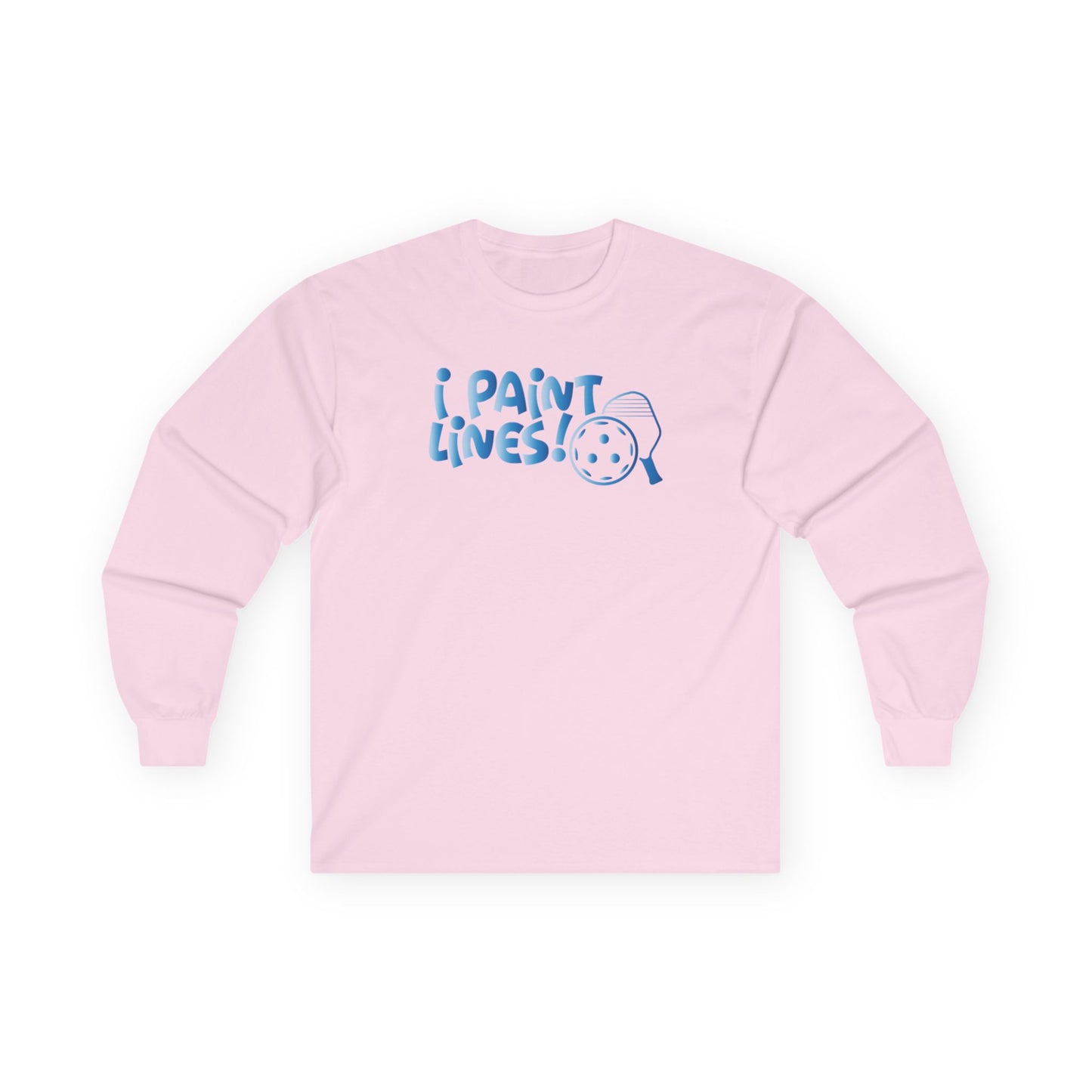 Women's Lightweight Pickleball Long Sleeves top - I Paint Lines Pink