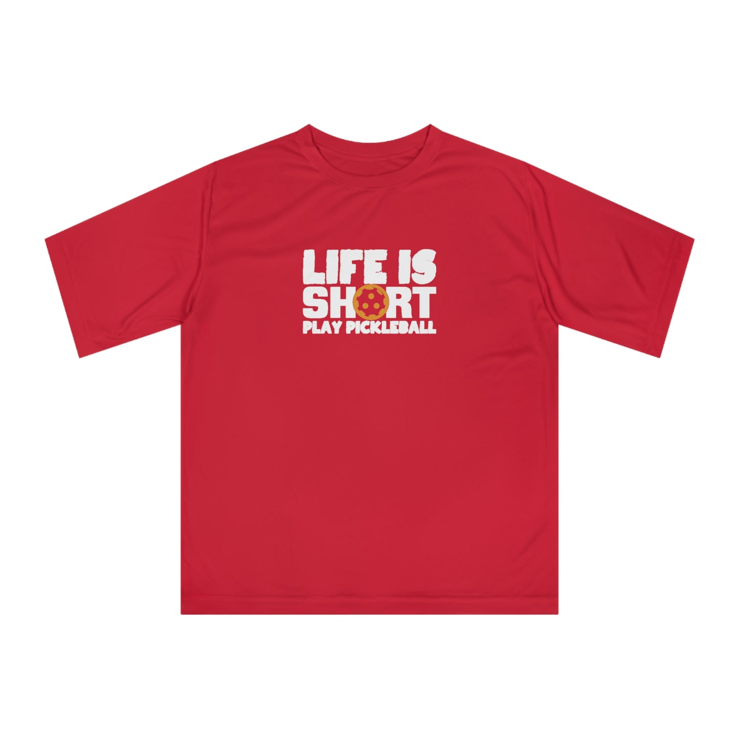Men's Funny Pickleball T-shirt - Life Is Short Play Pickleball Red