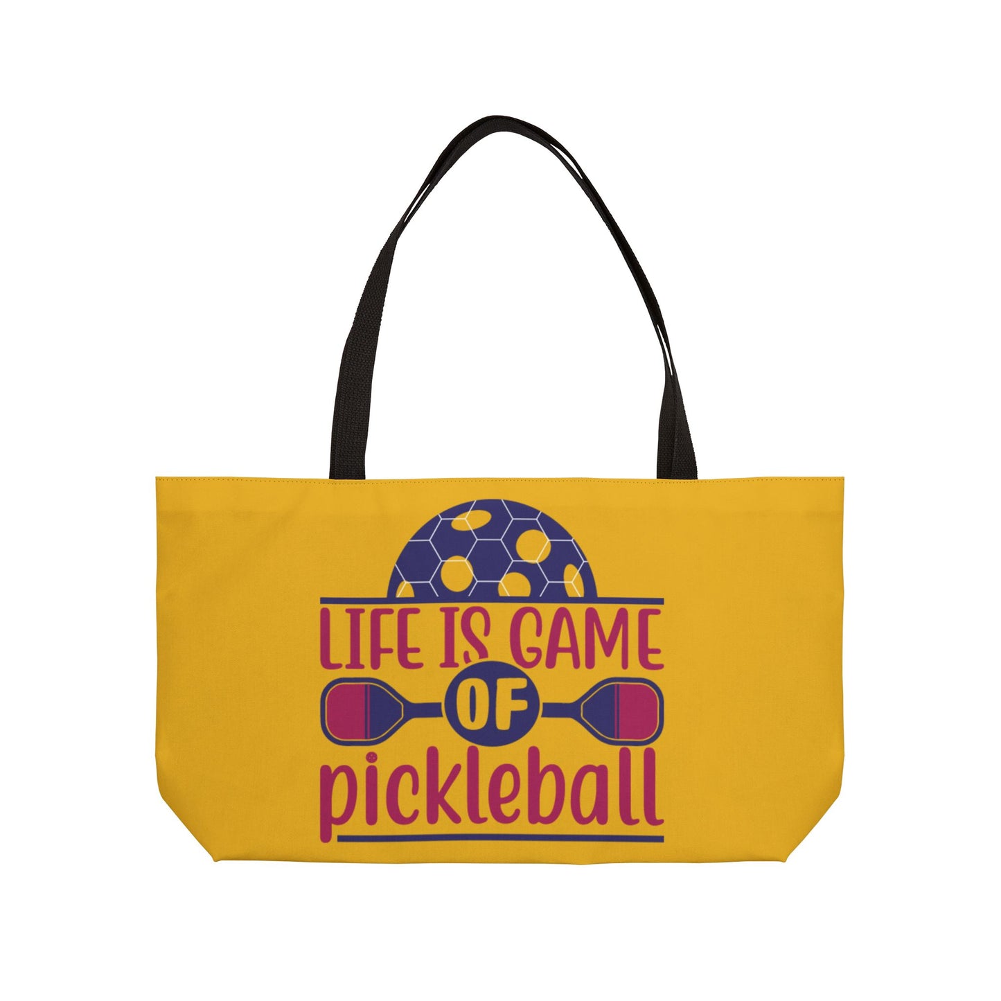 Pickleball Colorful Weekender bag - Life Is a Game of Pickleball