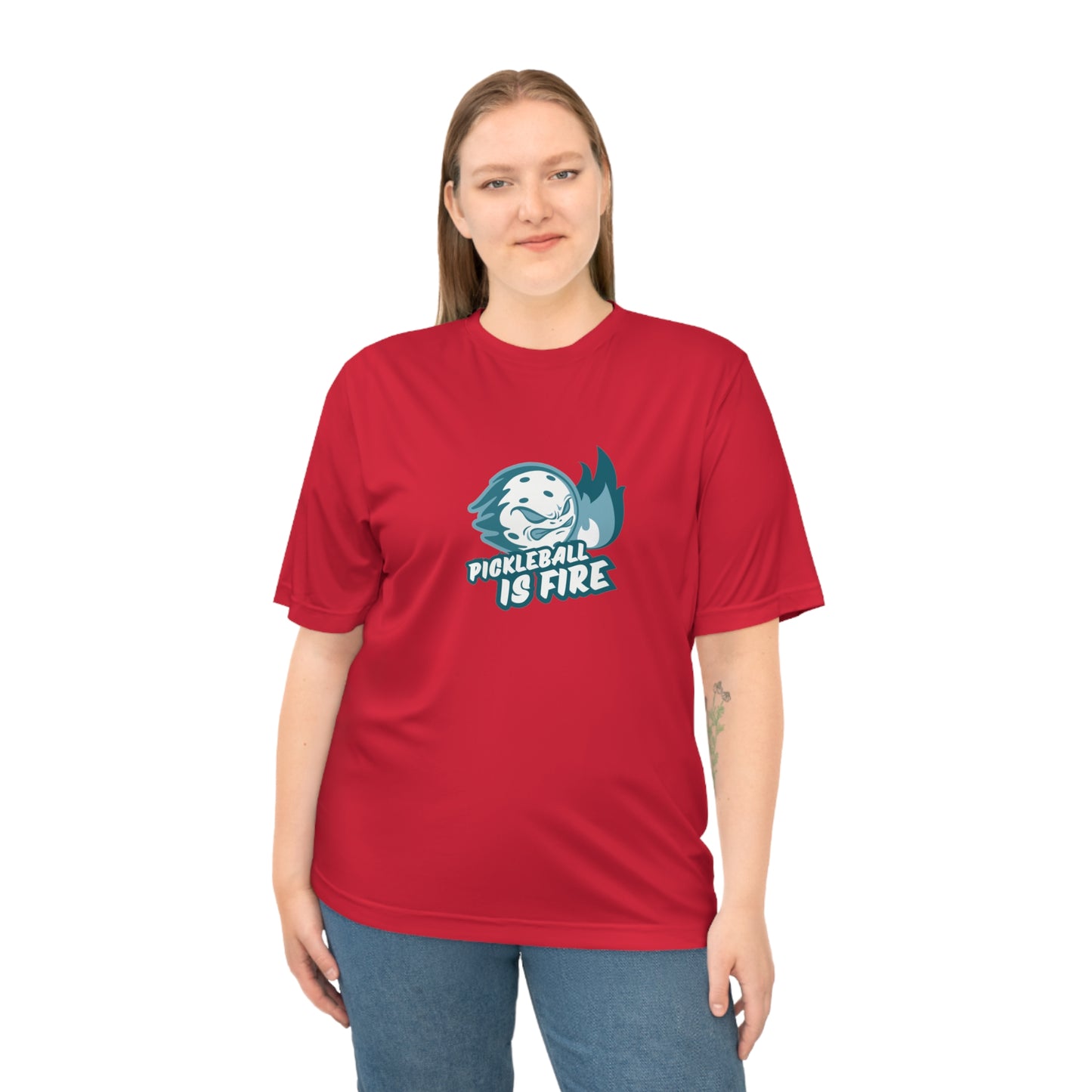 Women's Funny Pickleball T-Shirt - Pickleball Is Fire