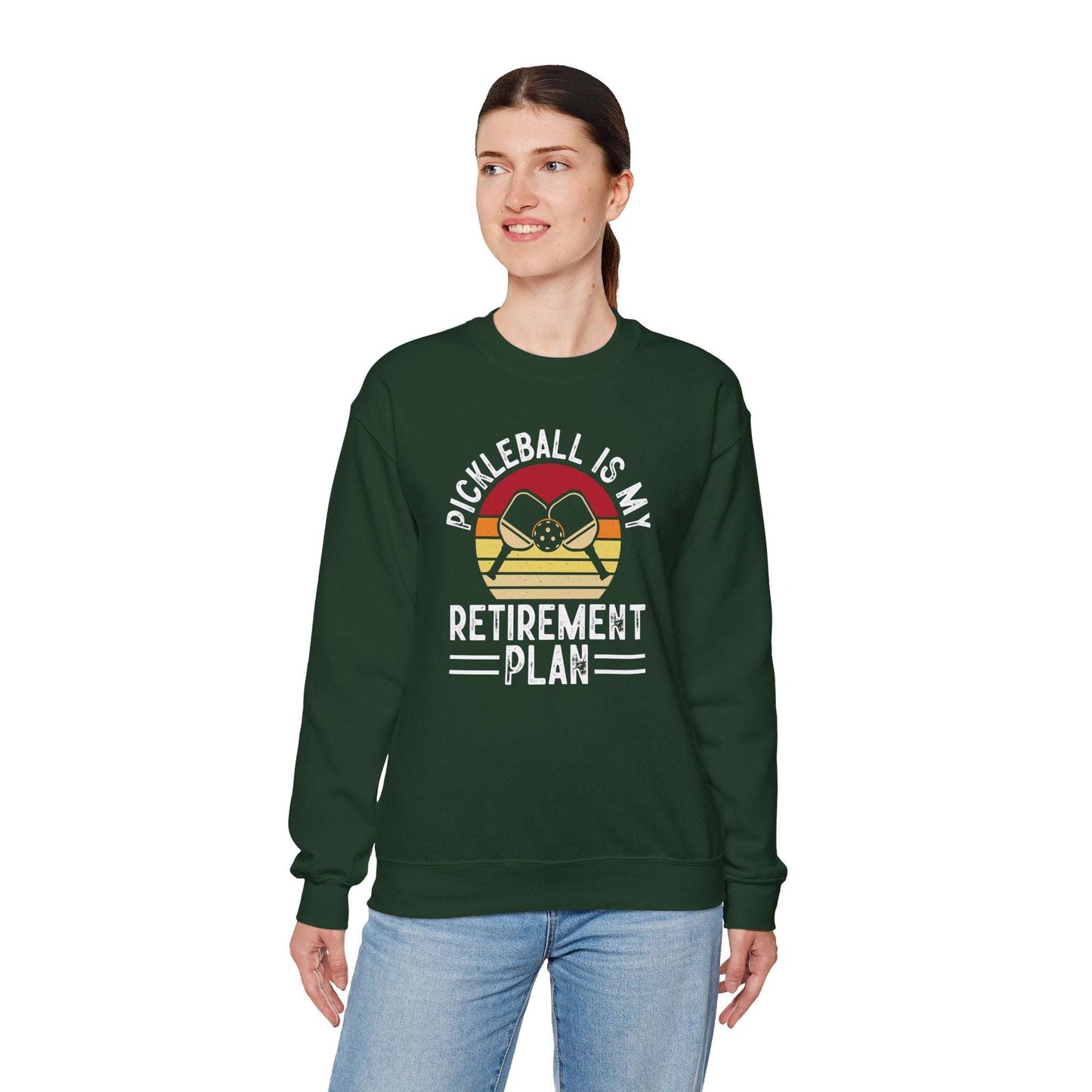 Women's Cool Pickleball Sweatshirt - Pickleball Is My Retirement Plan