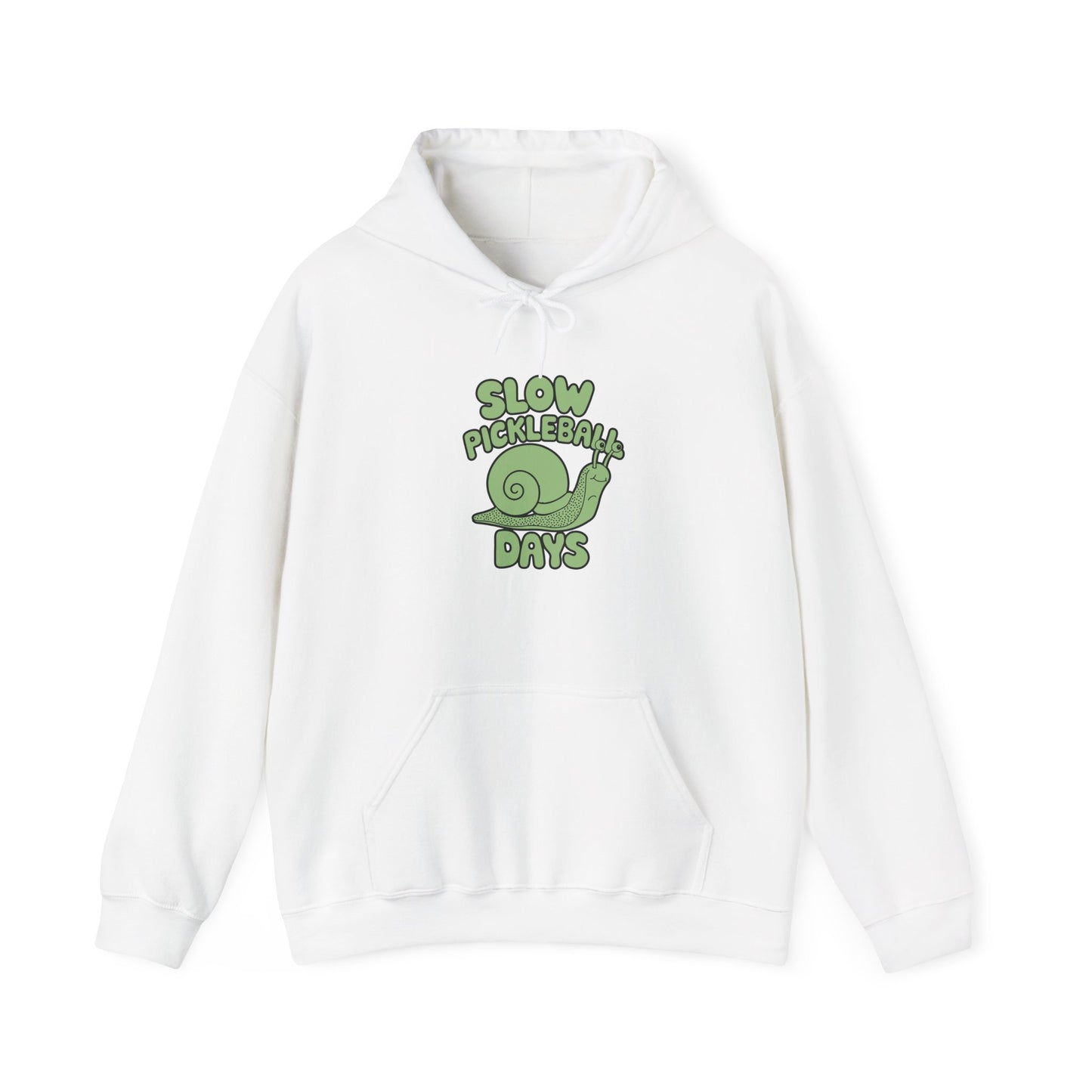 Women's Soft Pickleball Hoodie - Slow Pickleball Days White