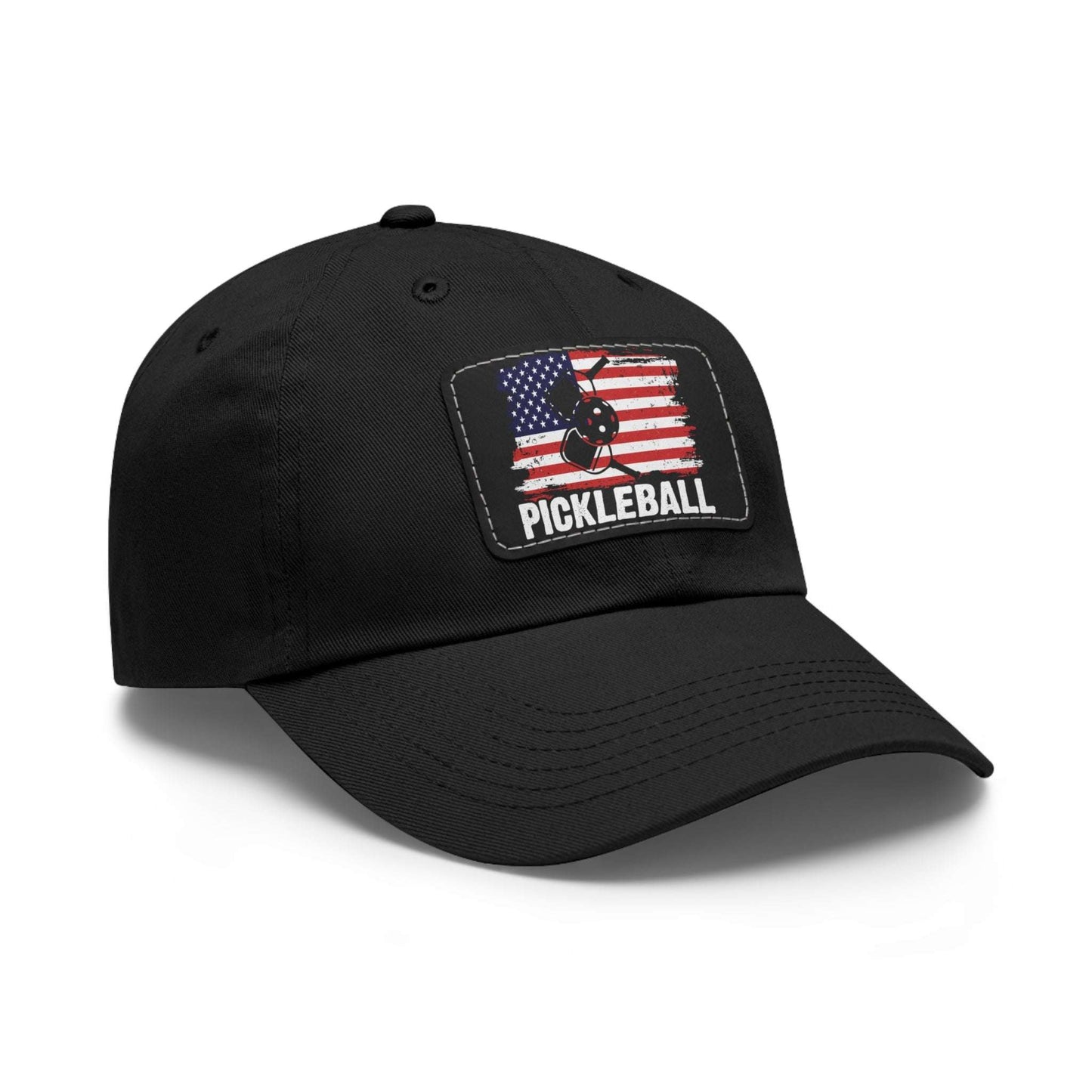 Pickleball Unique Cap - Pickleball with American Flag