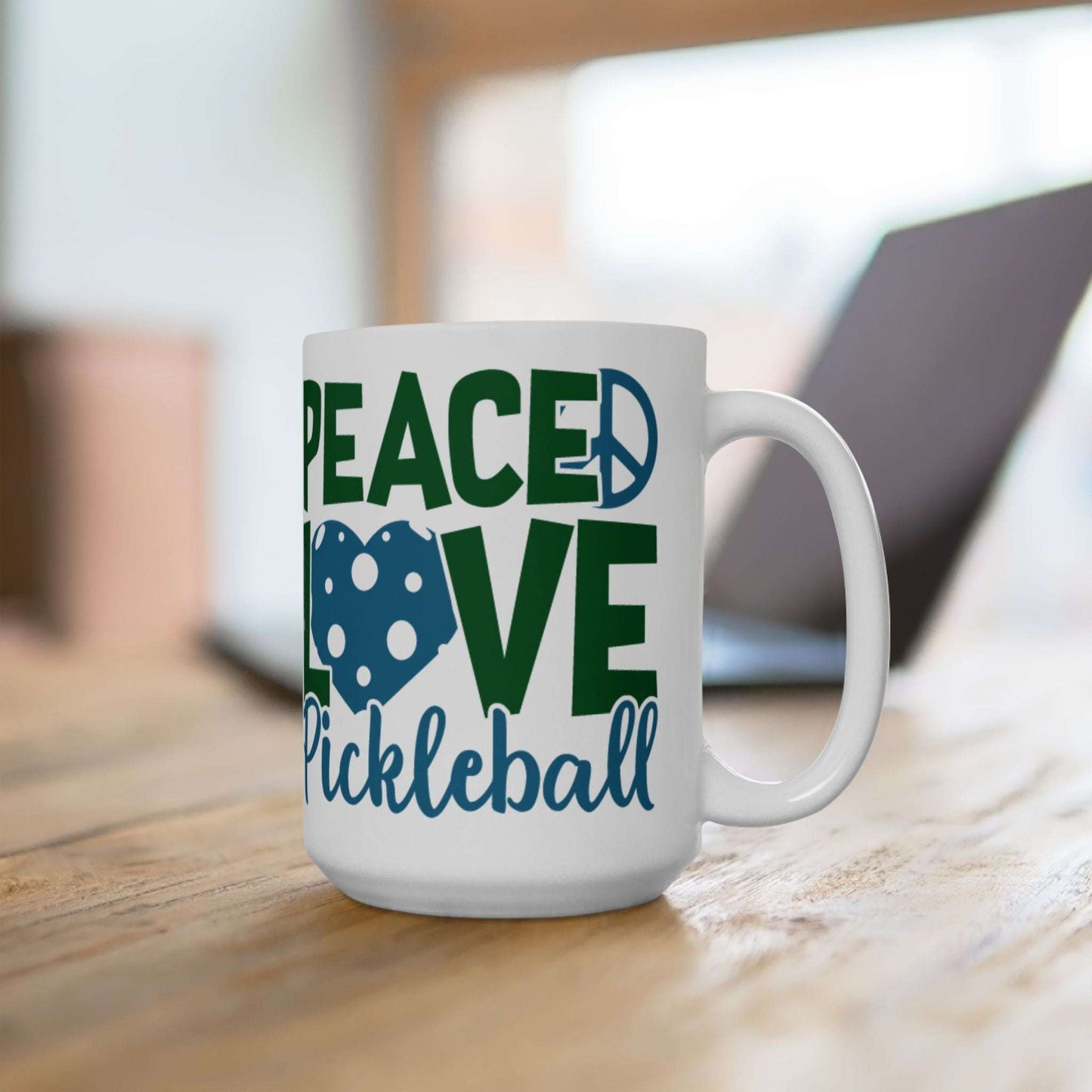 Pickleball Funny Mug - Peace, Love, Pickleball