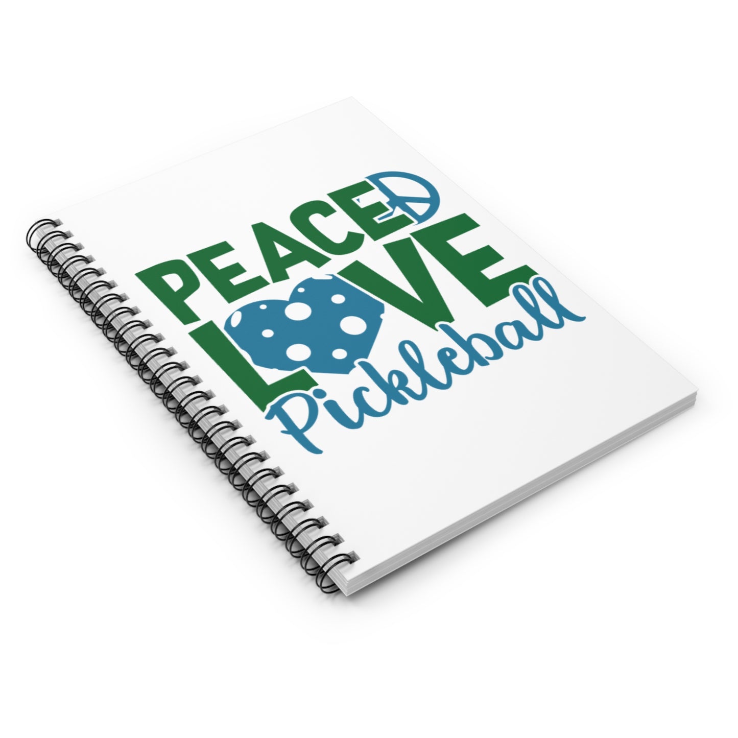 Pickleball Durable Notebook - Peace, Love, Pickleball