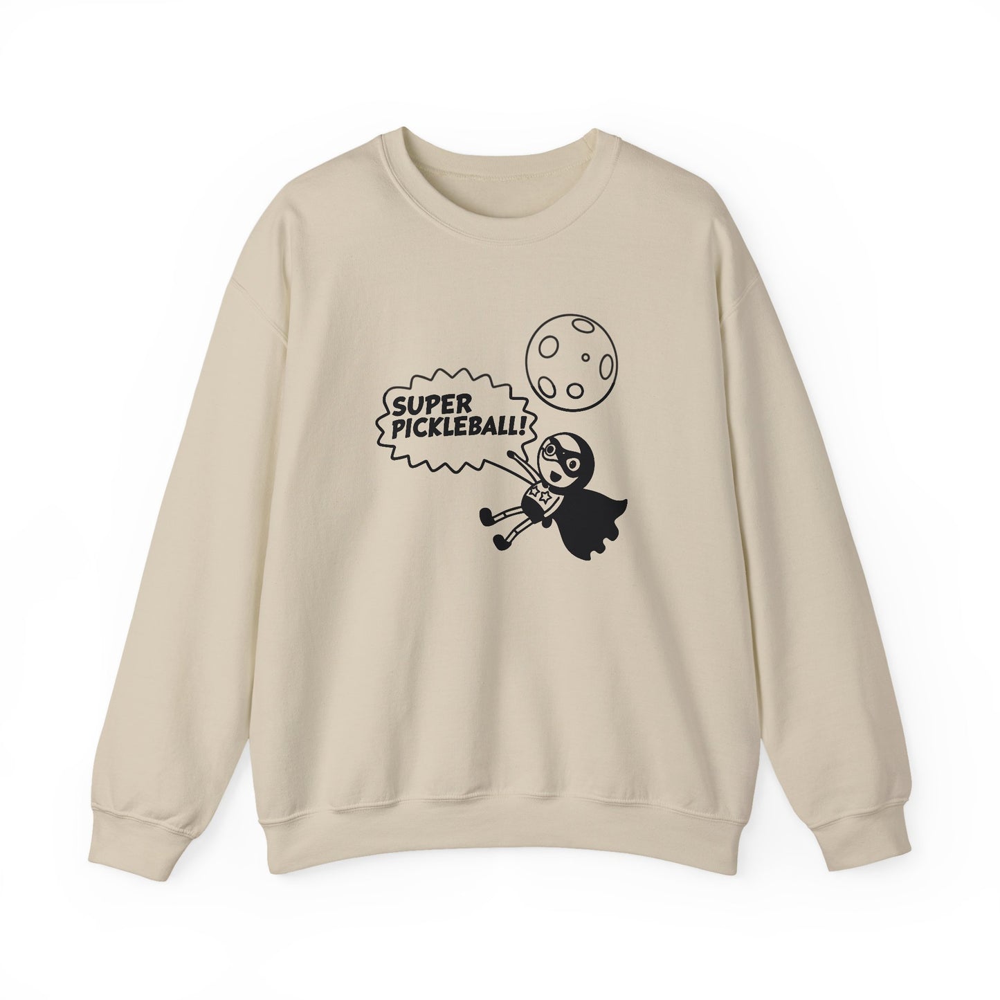 Men's Quirky Pickleball Sweatshirt - Super Pickleball S