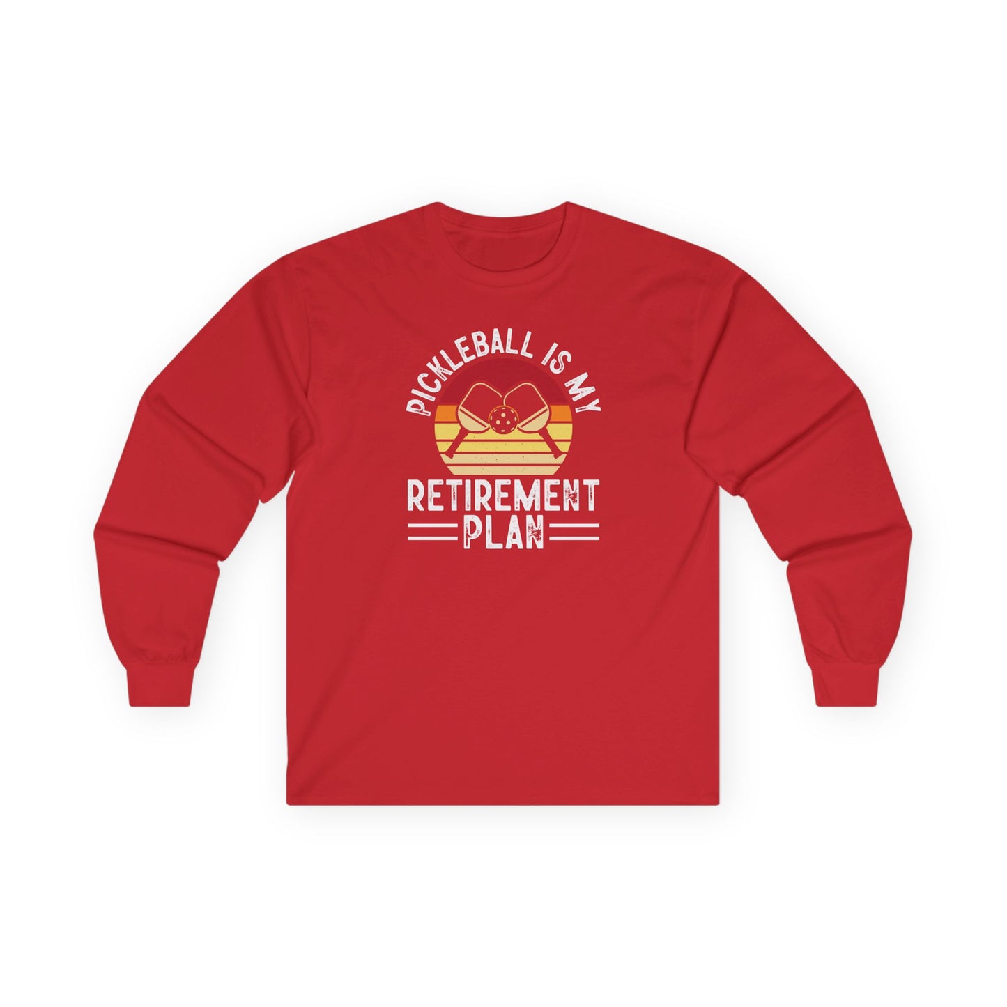 Women's Pickleball Long Sleeves top - Pickleball Is My Retirement Plan Red