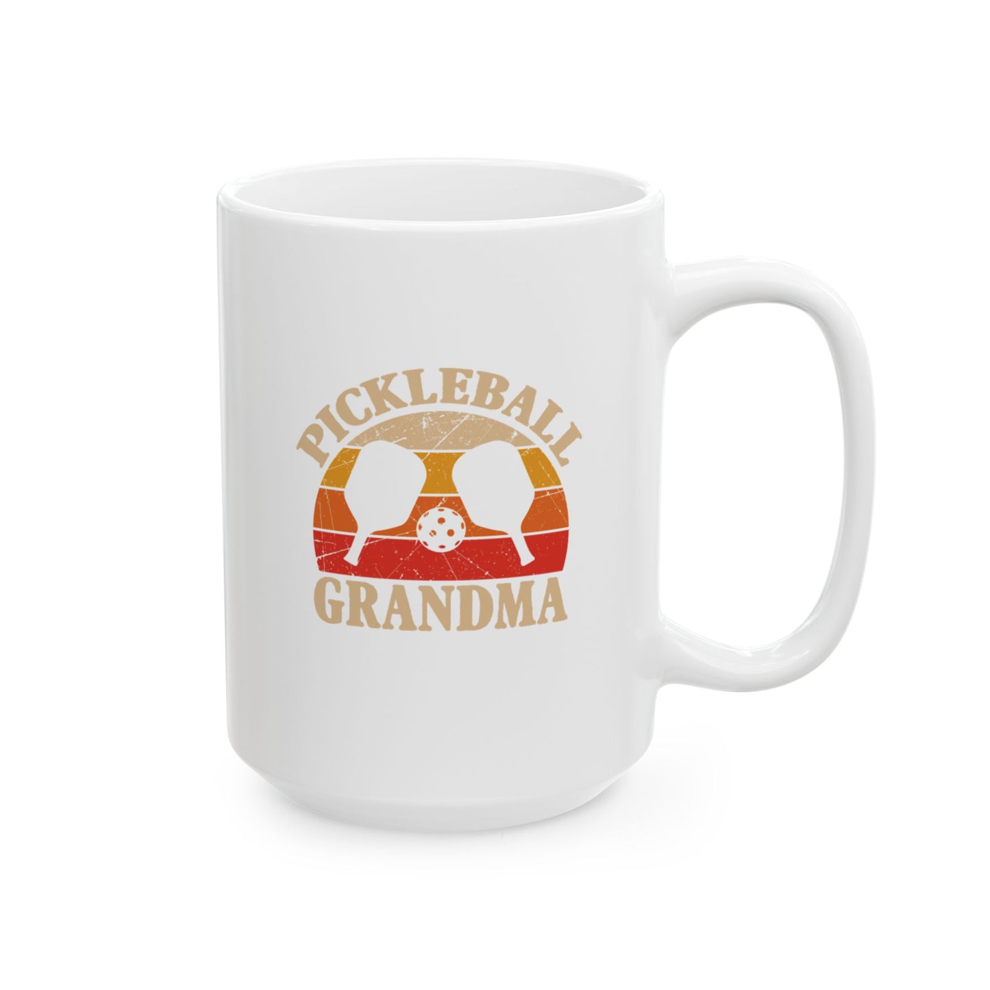 Pickleball Handy Mug - Pickleball Grandma White