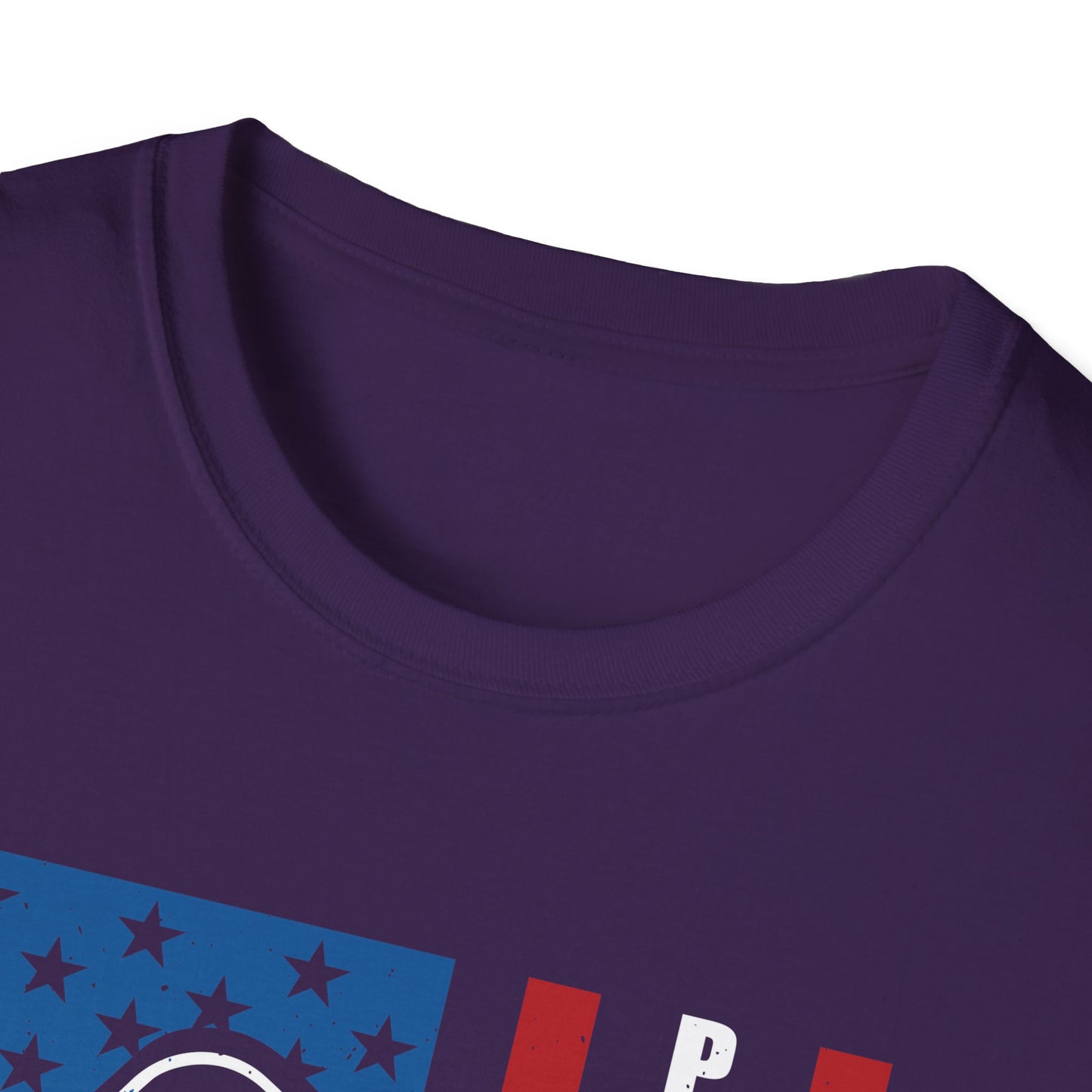 Women's Bold Pickleball T-shirt - Pickleball with American Flag