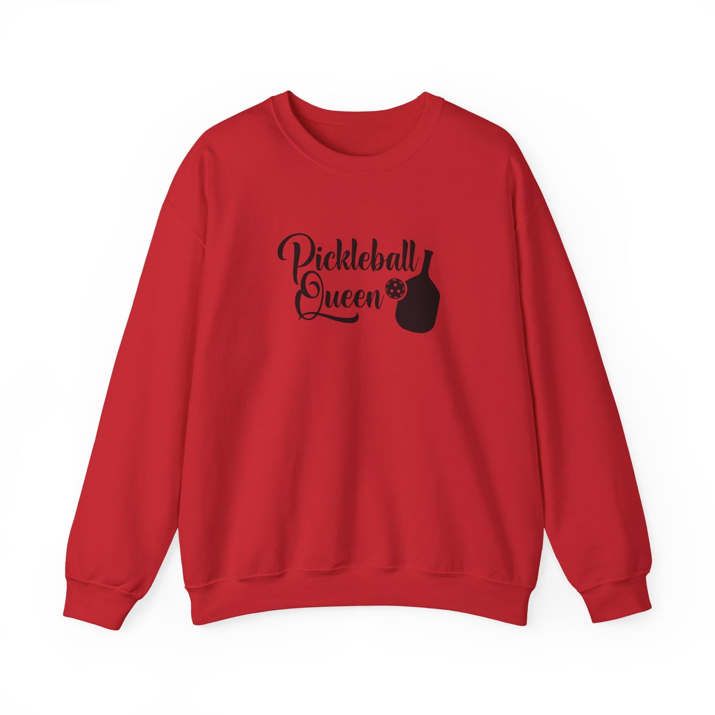 Women's Cute Pickleball Sweatshirt - Pickleball Queen Red