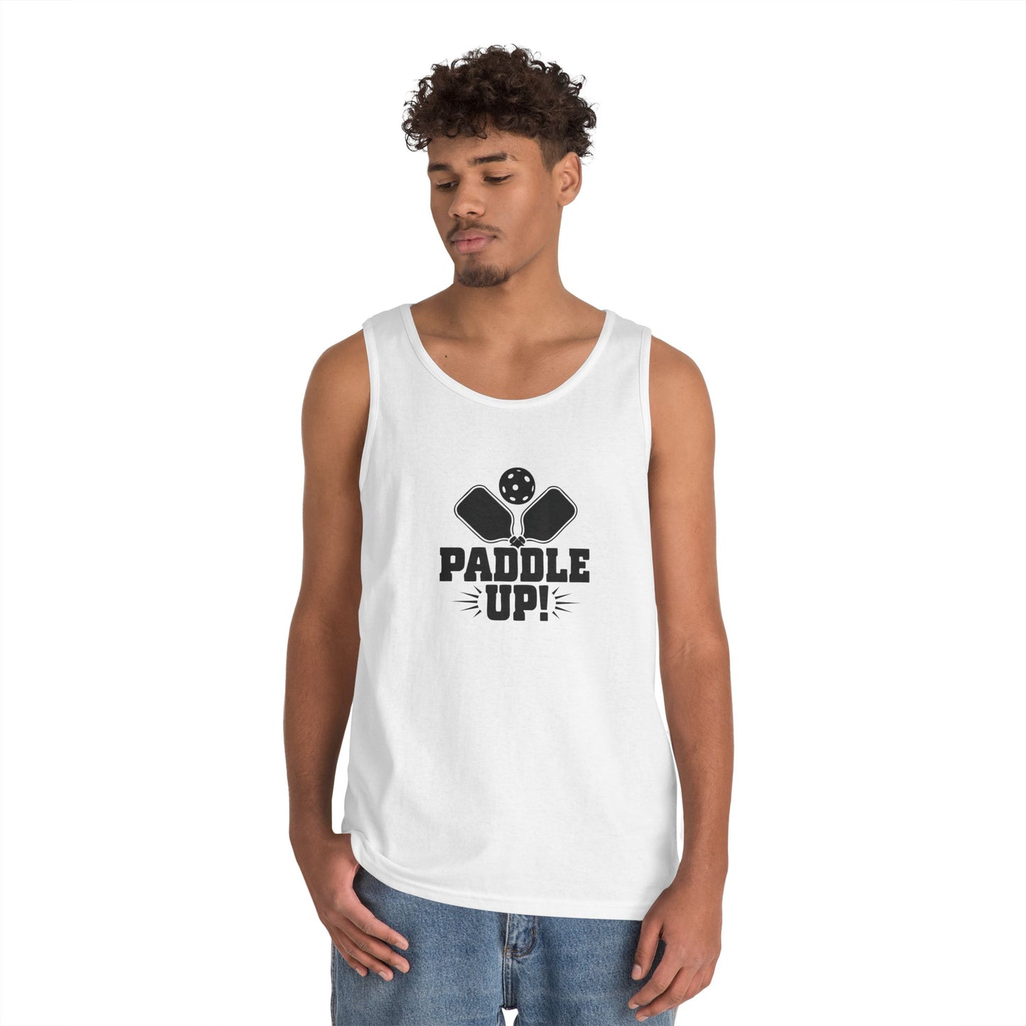 Men's Lightweight Pickleball Tank Top - Paddle Up